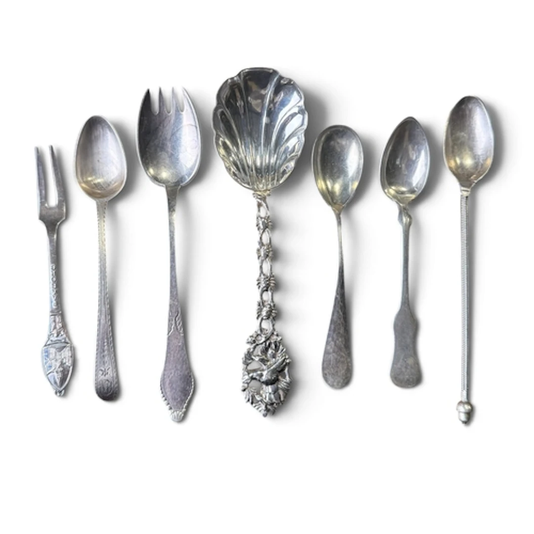 A DANISH SILVER SPOT-HAMMERED FORK, COPENHAGEN 1923 Christia...