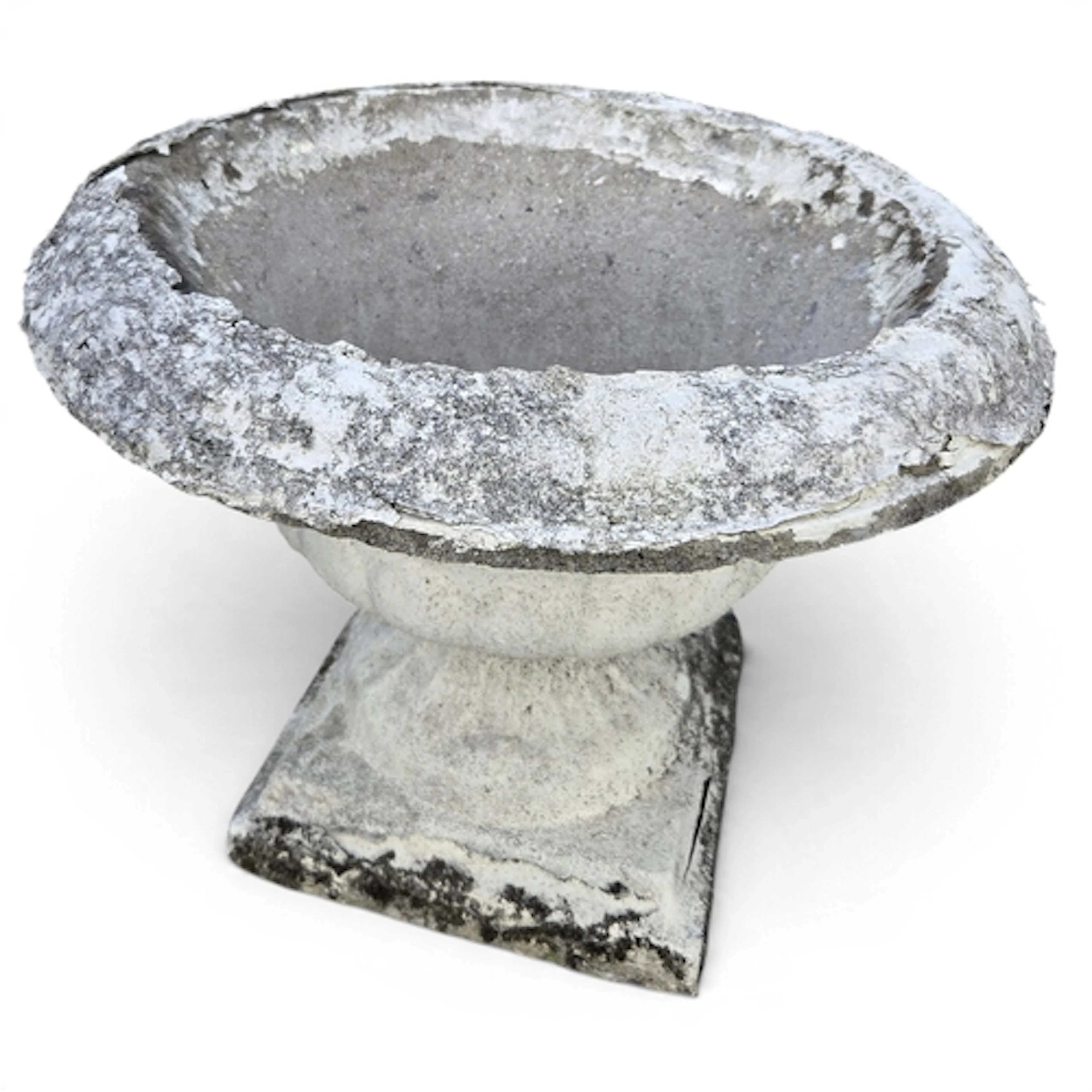 A 19th Century Stone garden Urn. 45 x 52 cm approx.