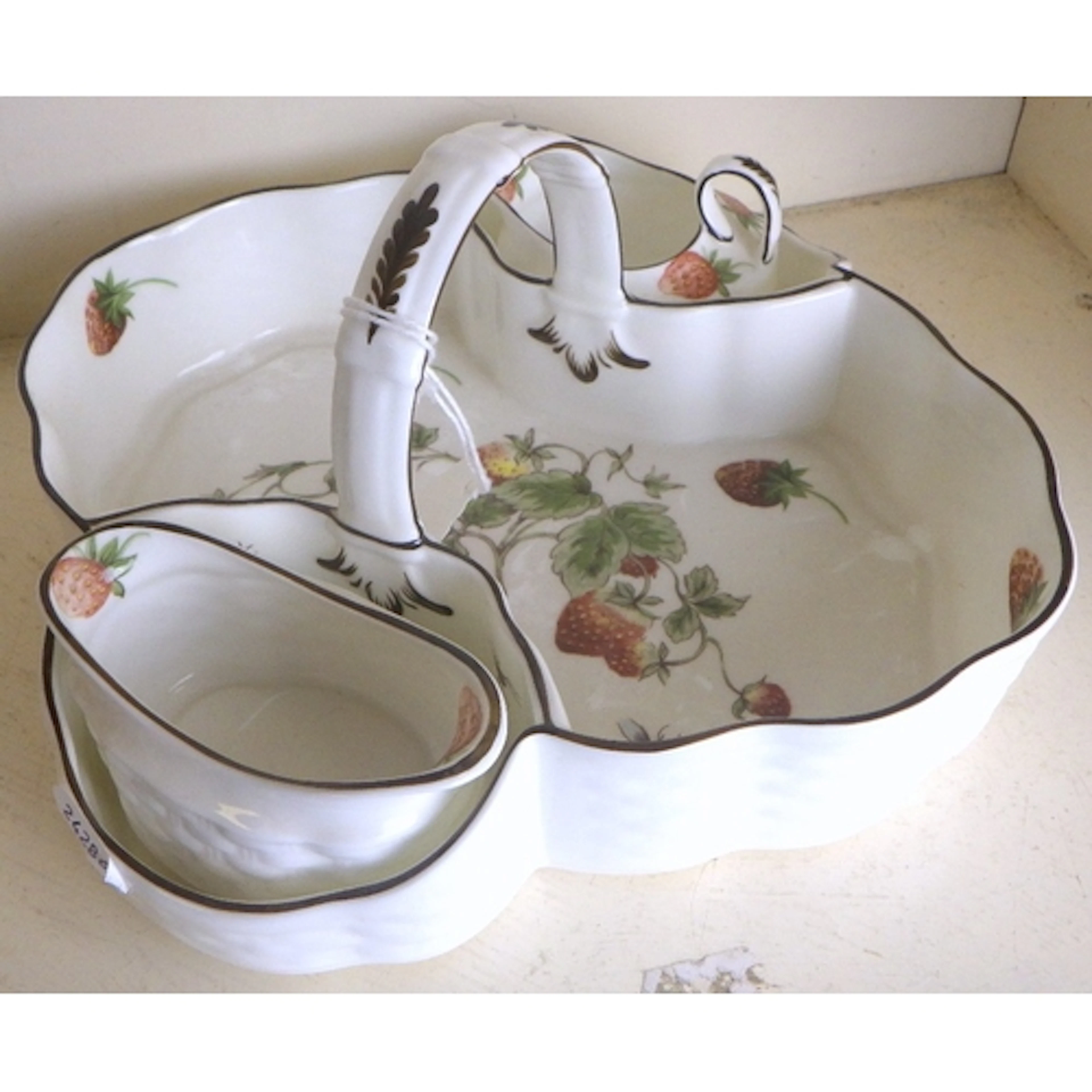 A Coalport Strawberry basket