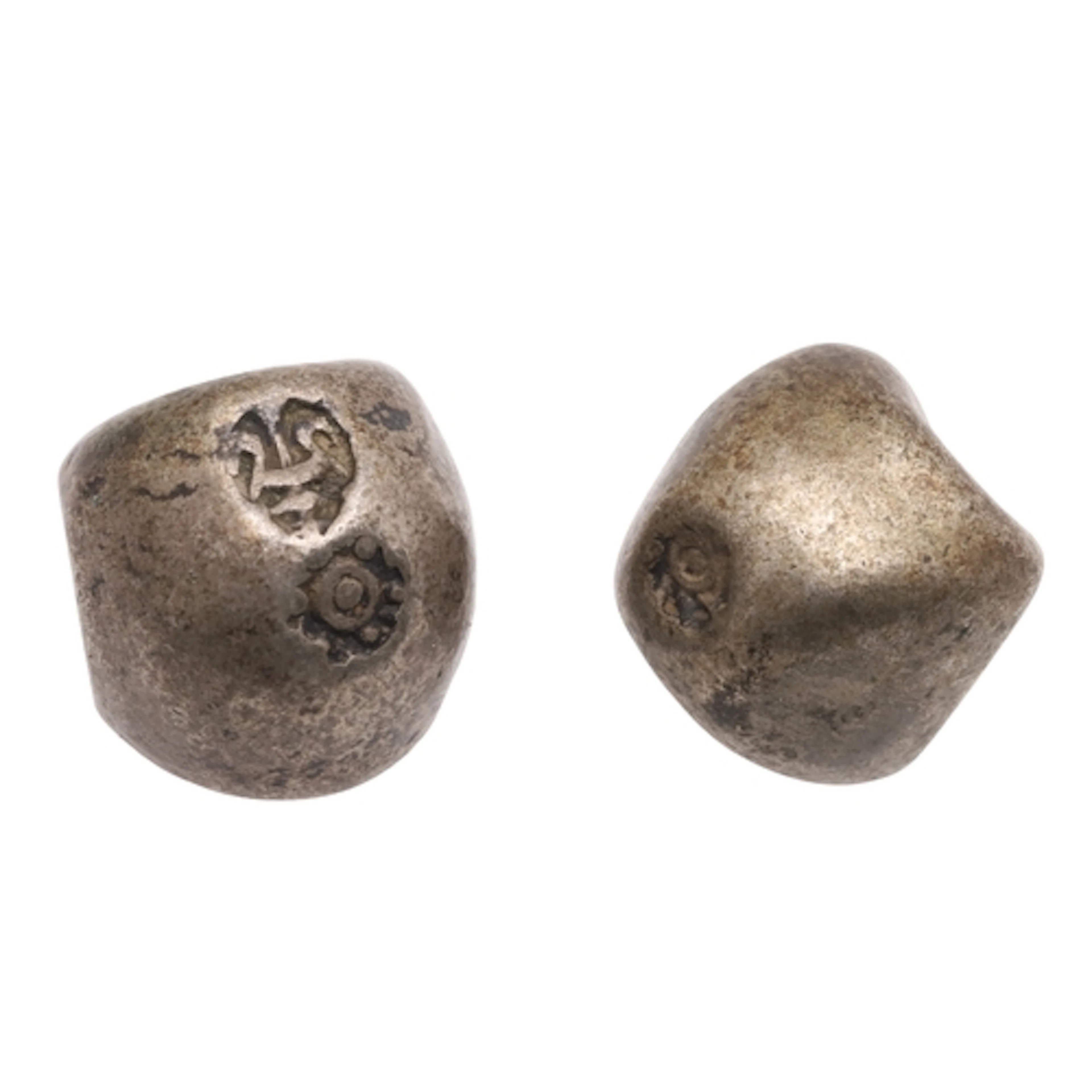 THAILAND: TWO SILVER BULLET COINS. Two silver bullet coins w...