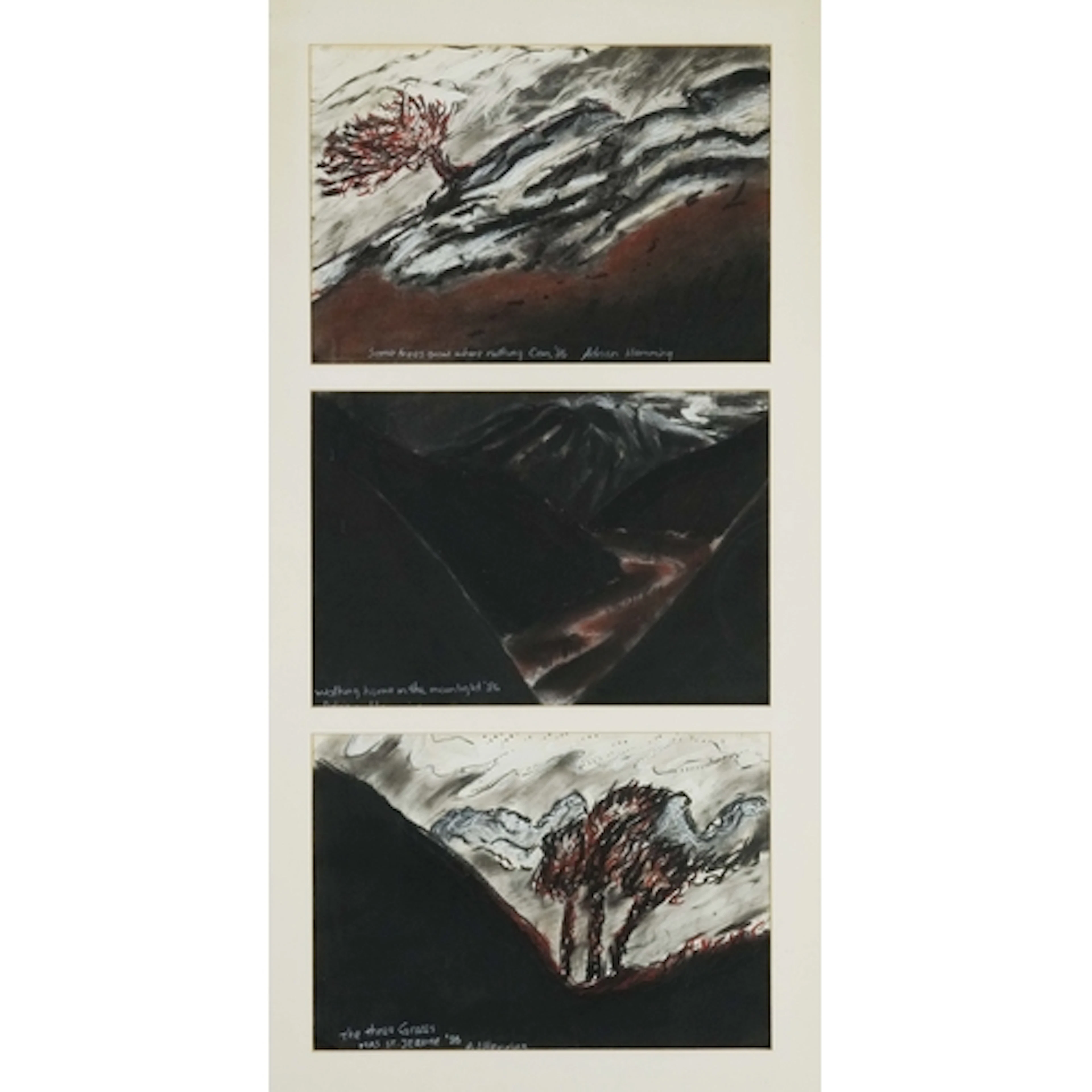 Adrian J Hemming - Three 20th century British pastels on pap...