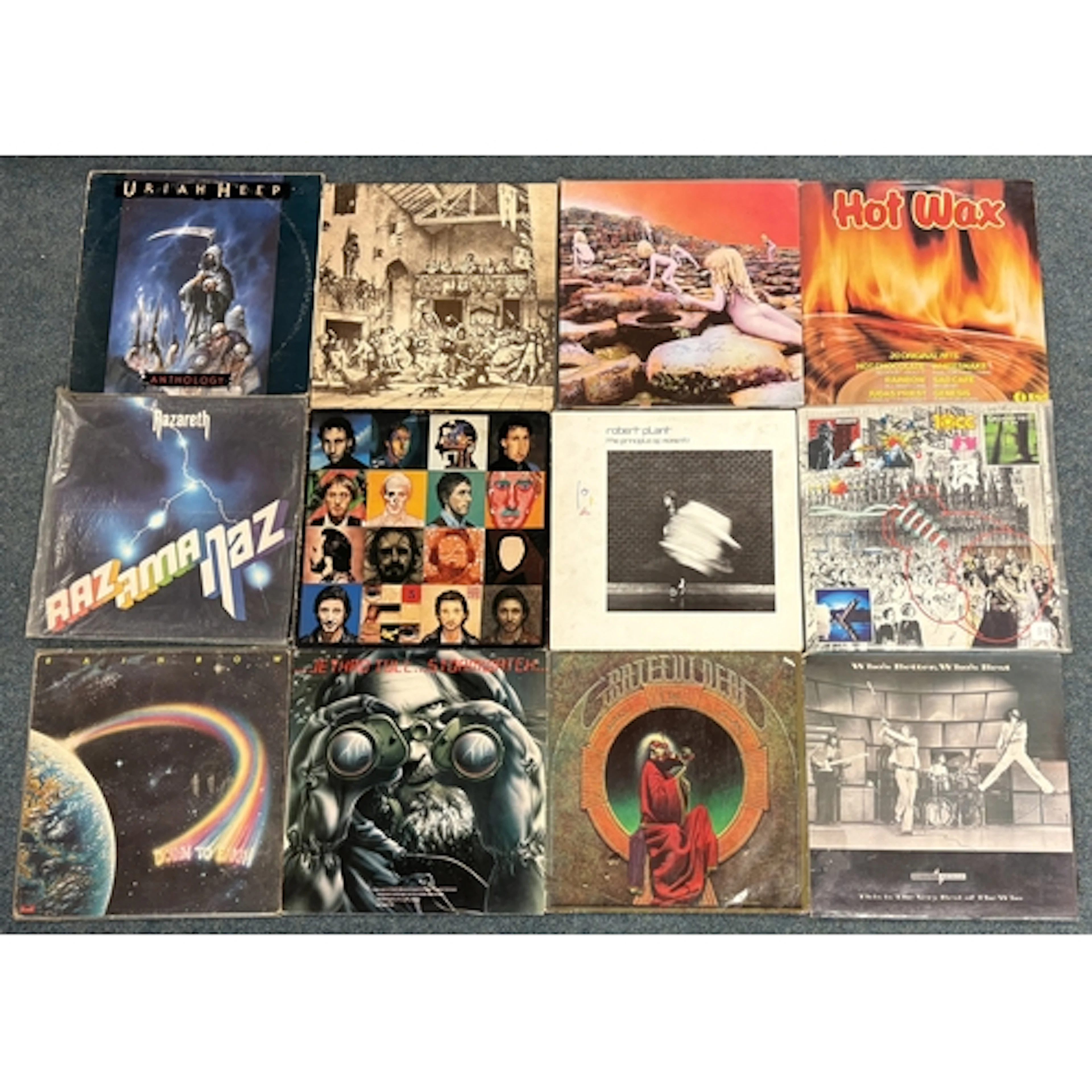 12 x LP vinyl records - To include Classic Rock, Hard Rock, ...