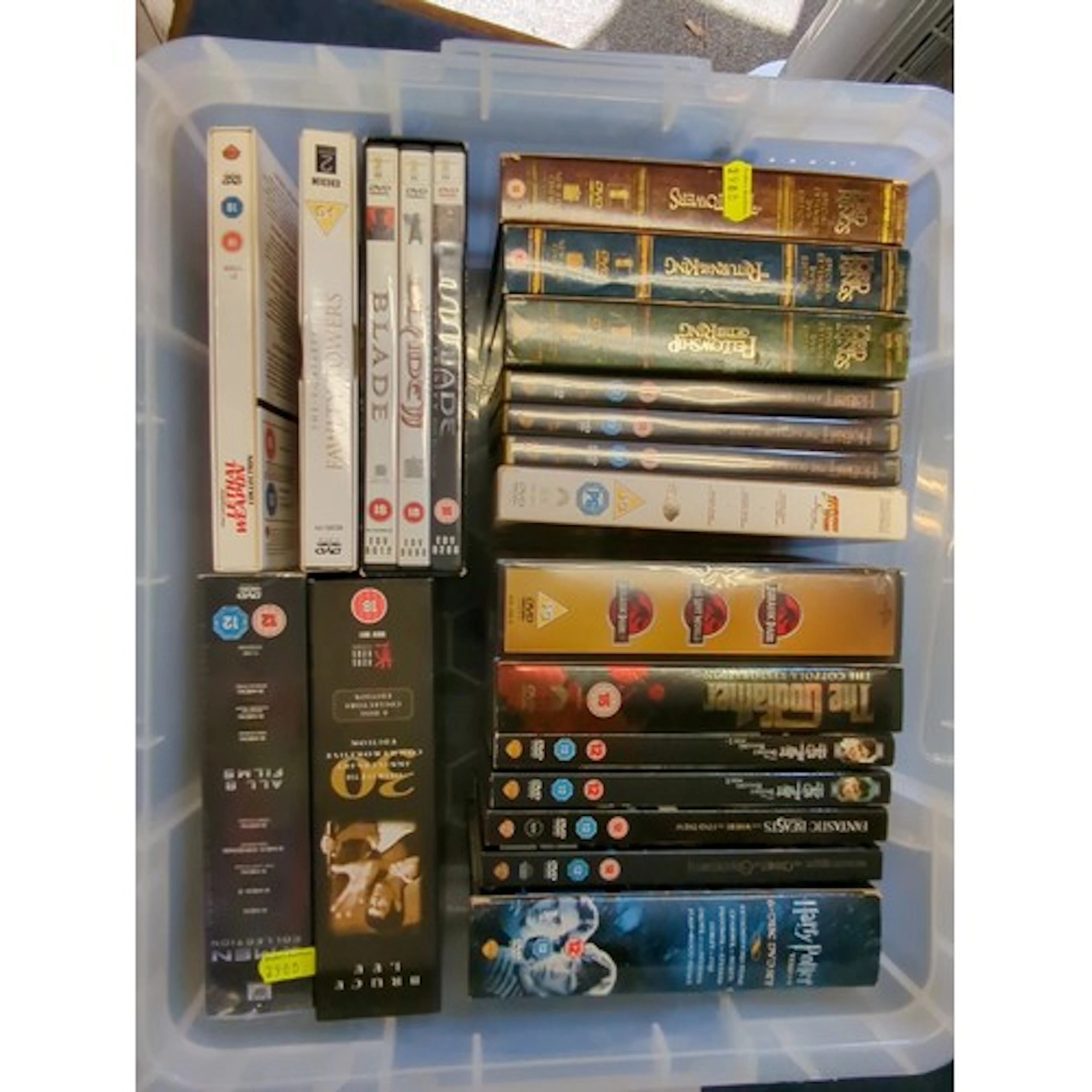 A quantity of DVD box sets and films, including The Lord of ...