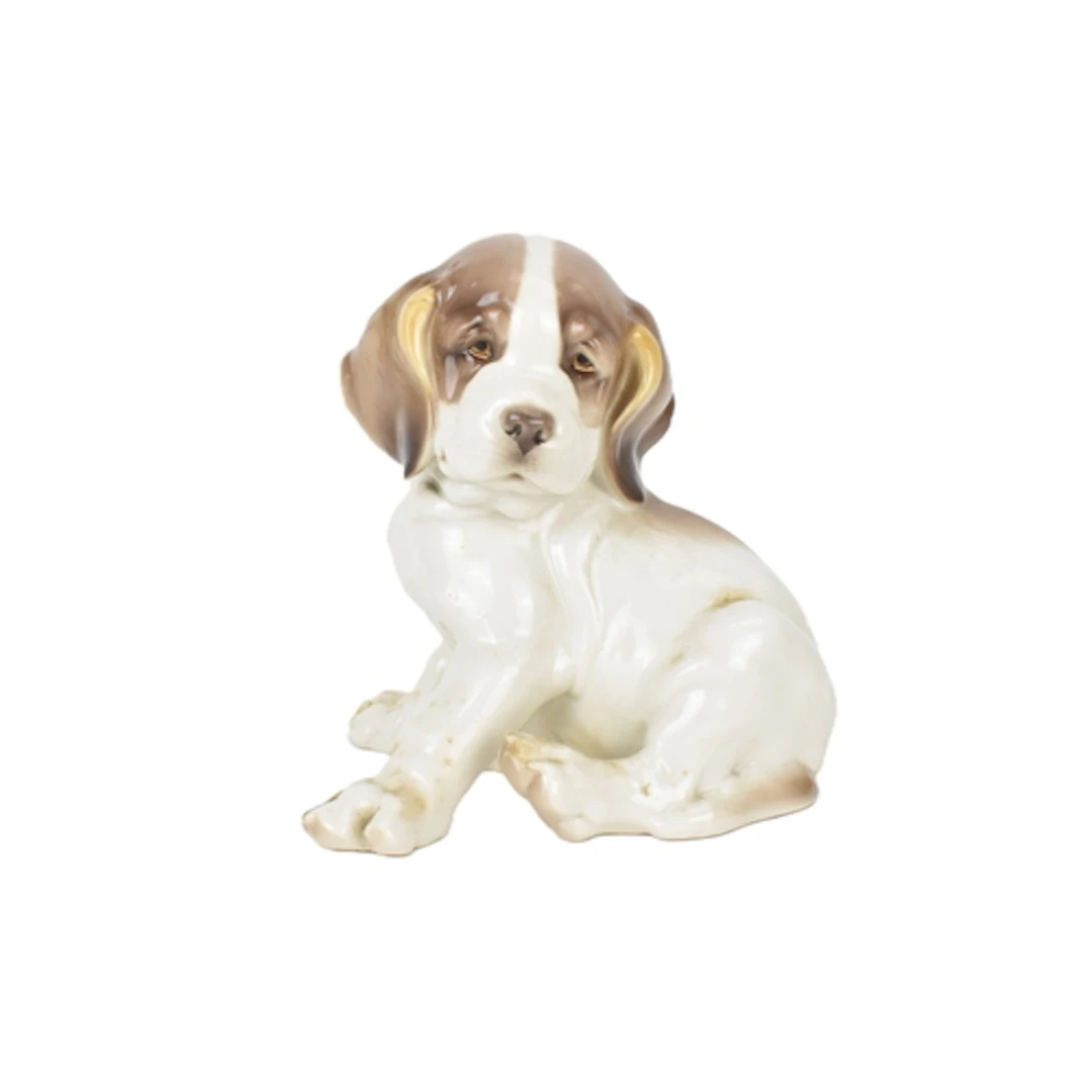 A Nymphenburg porcelain model of a Saint Bernard dog, by The...