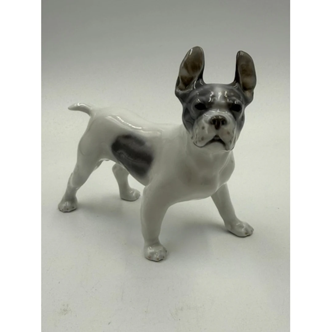 A Royal Copenhagen figure of a French bulldog