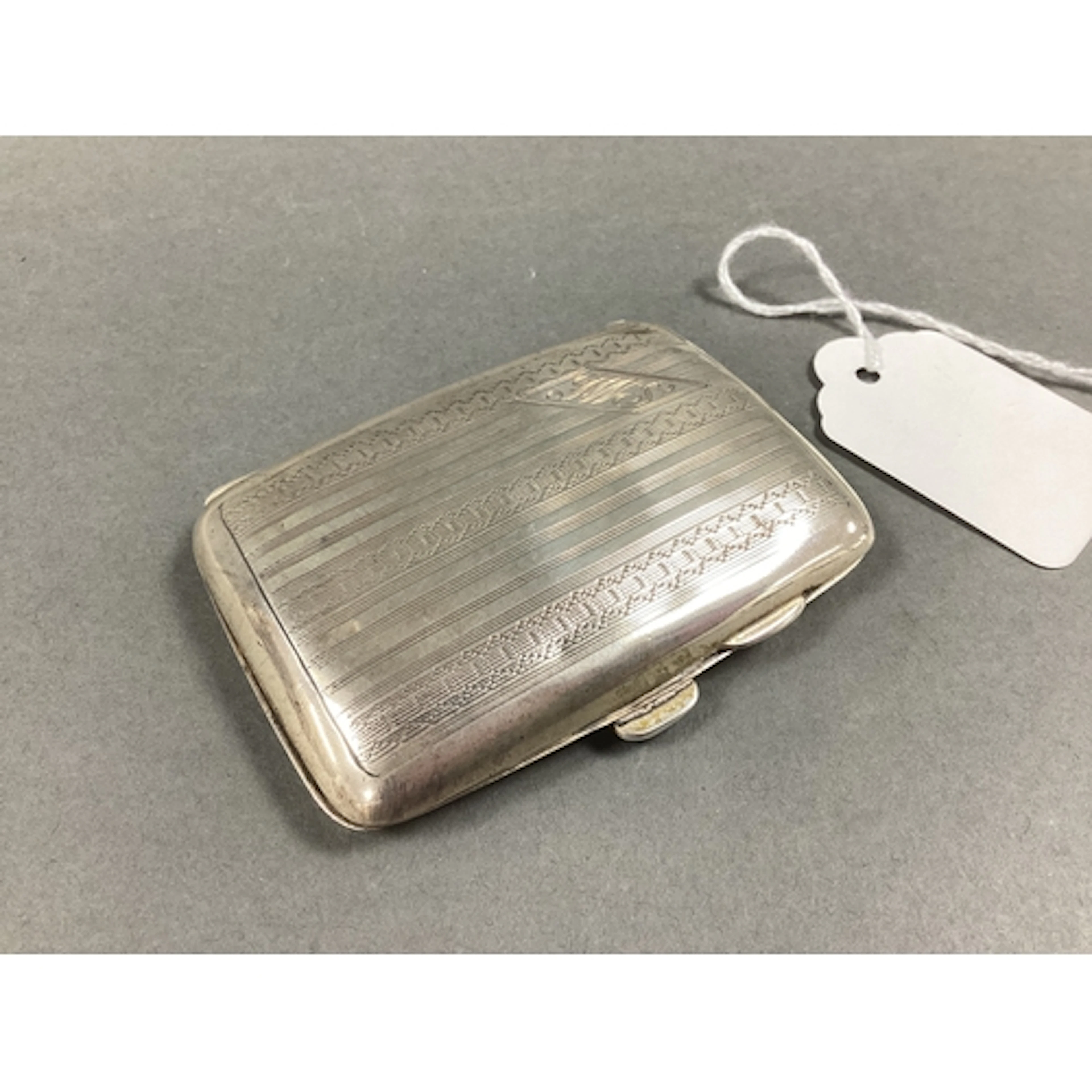 A Hallmarked Silver Cigarette Case, E&S, Birmingham 1929, of...