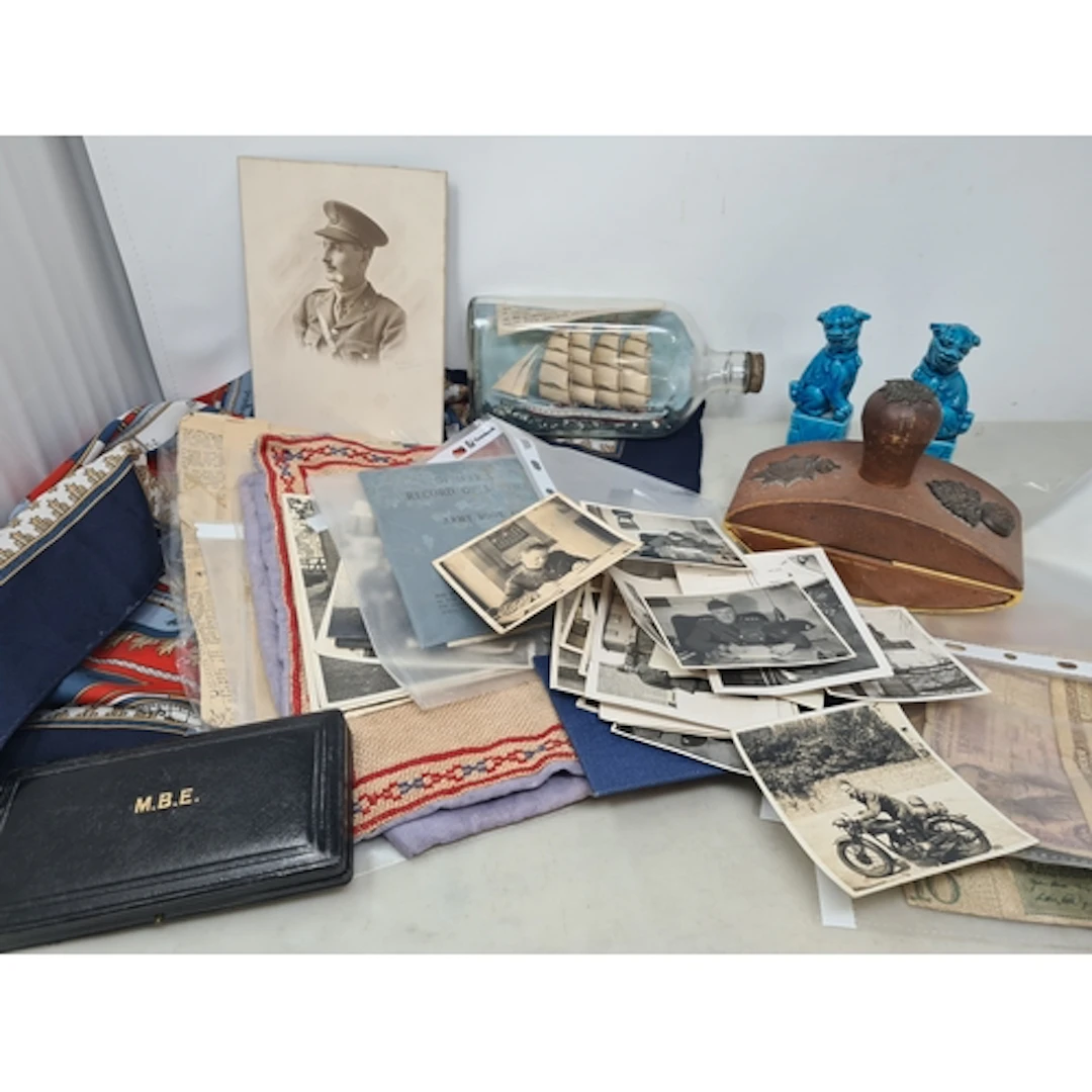A quantity of War Memorabilia and Other Items including Blot...