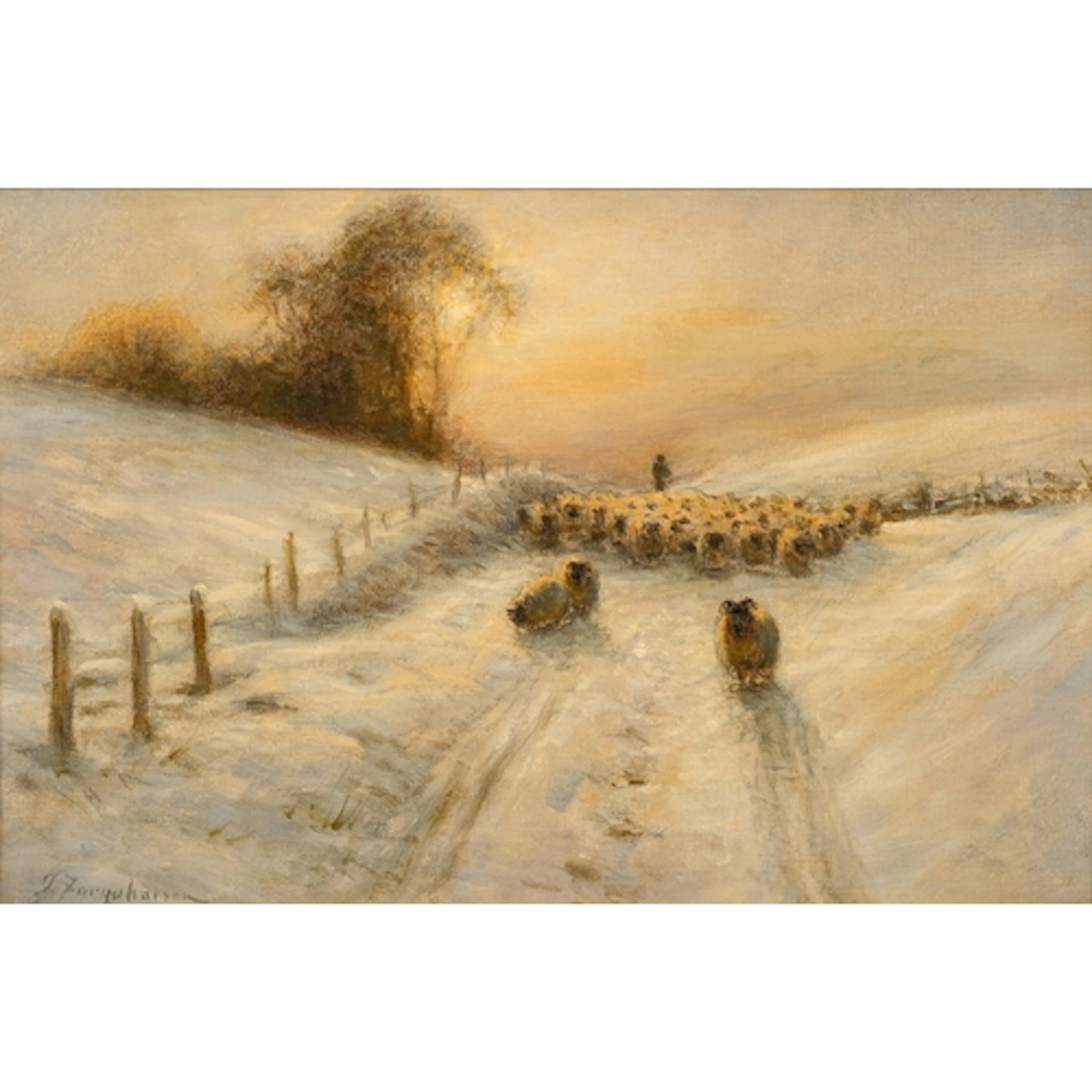 Joseph Farquharson (Scottish, 1846-1935) - 'Through the Cri...