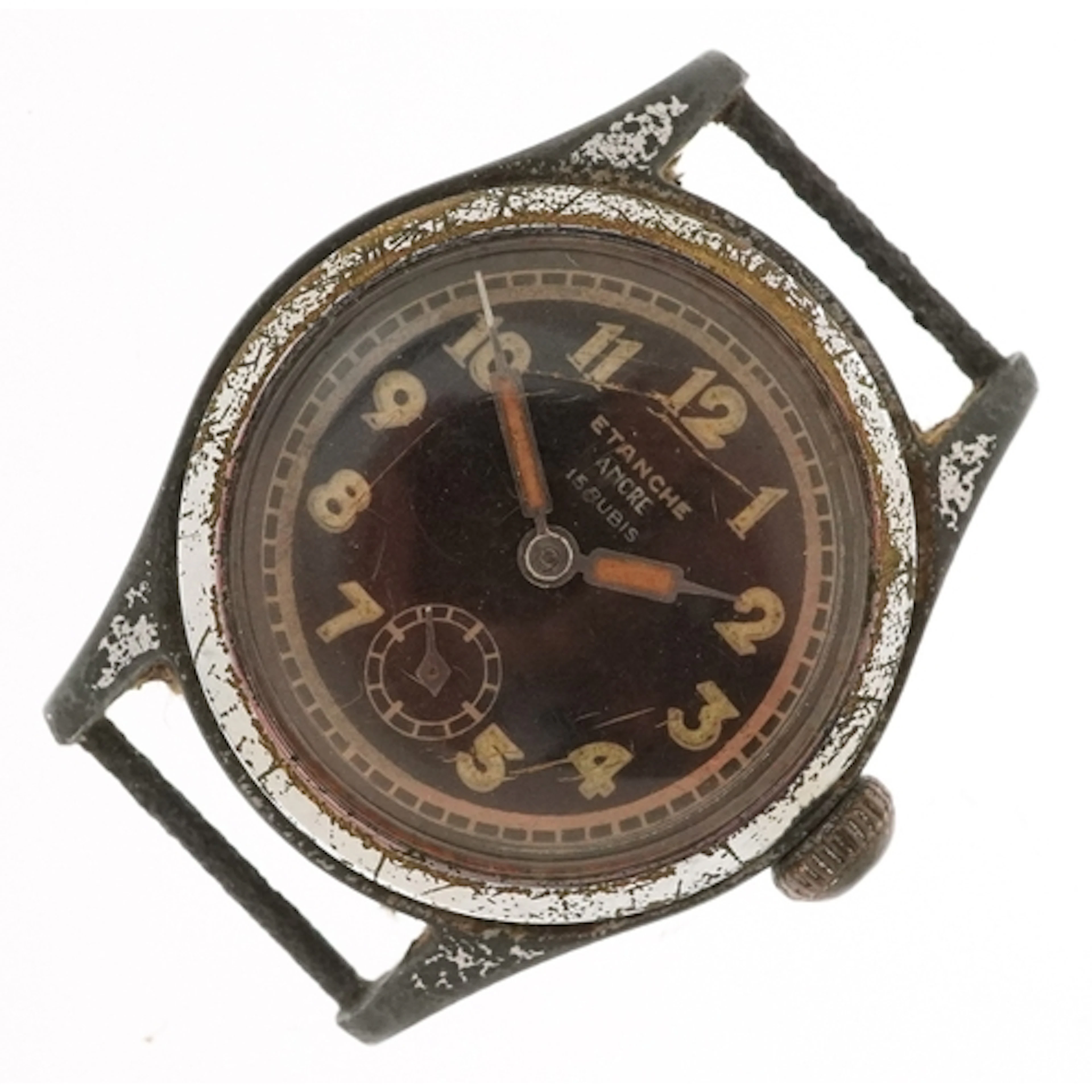 Etanche, German military interest manual wind wristwatch wit...