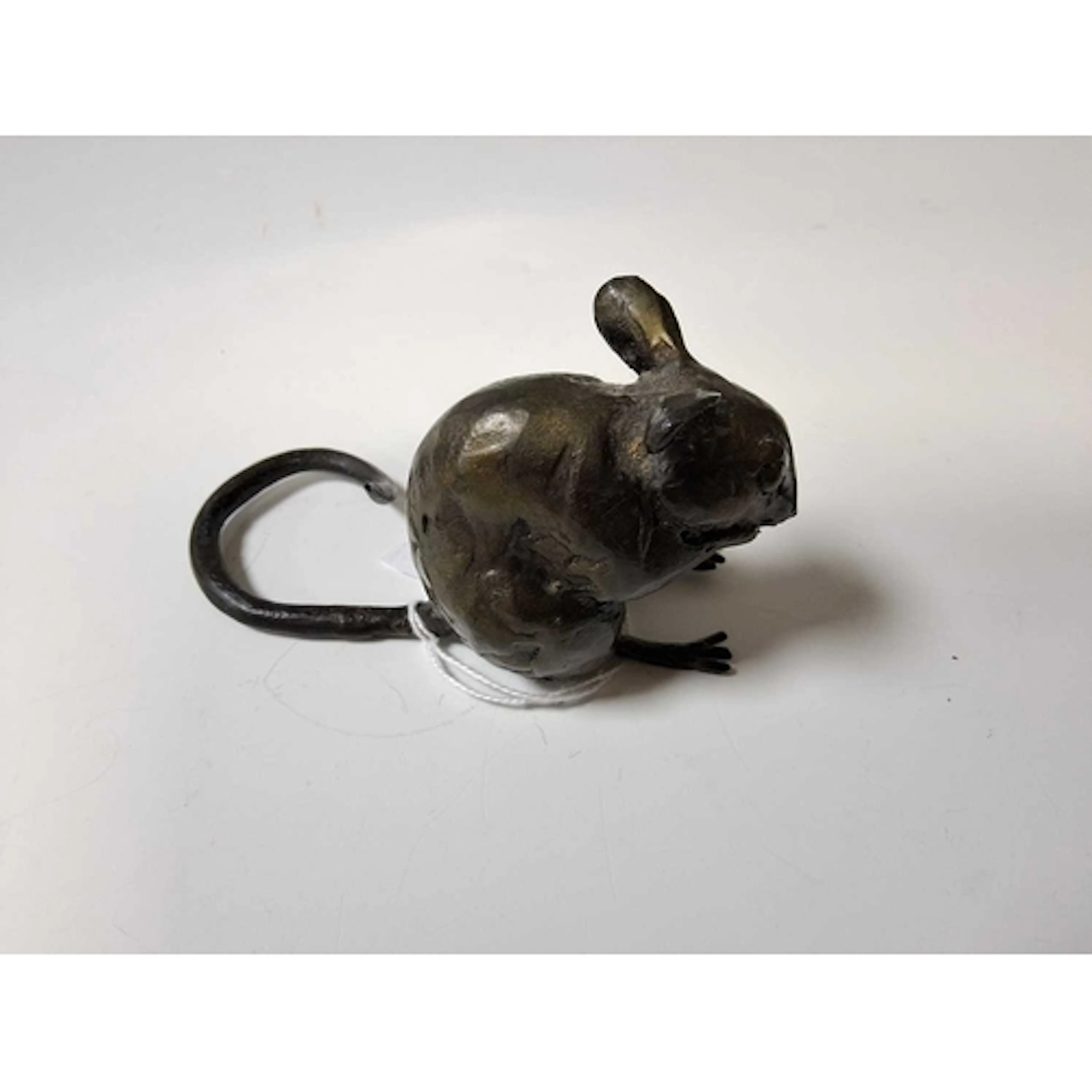 BRONZE SCULPTURE OF A DORMOUSE BY ARTIST PAUL JENKINS in the...