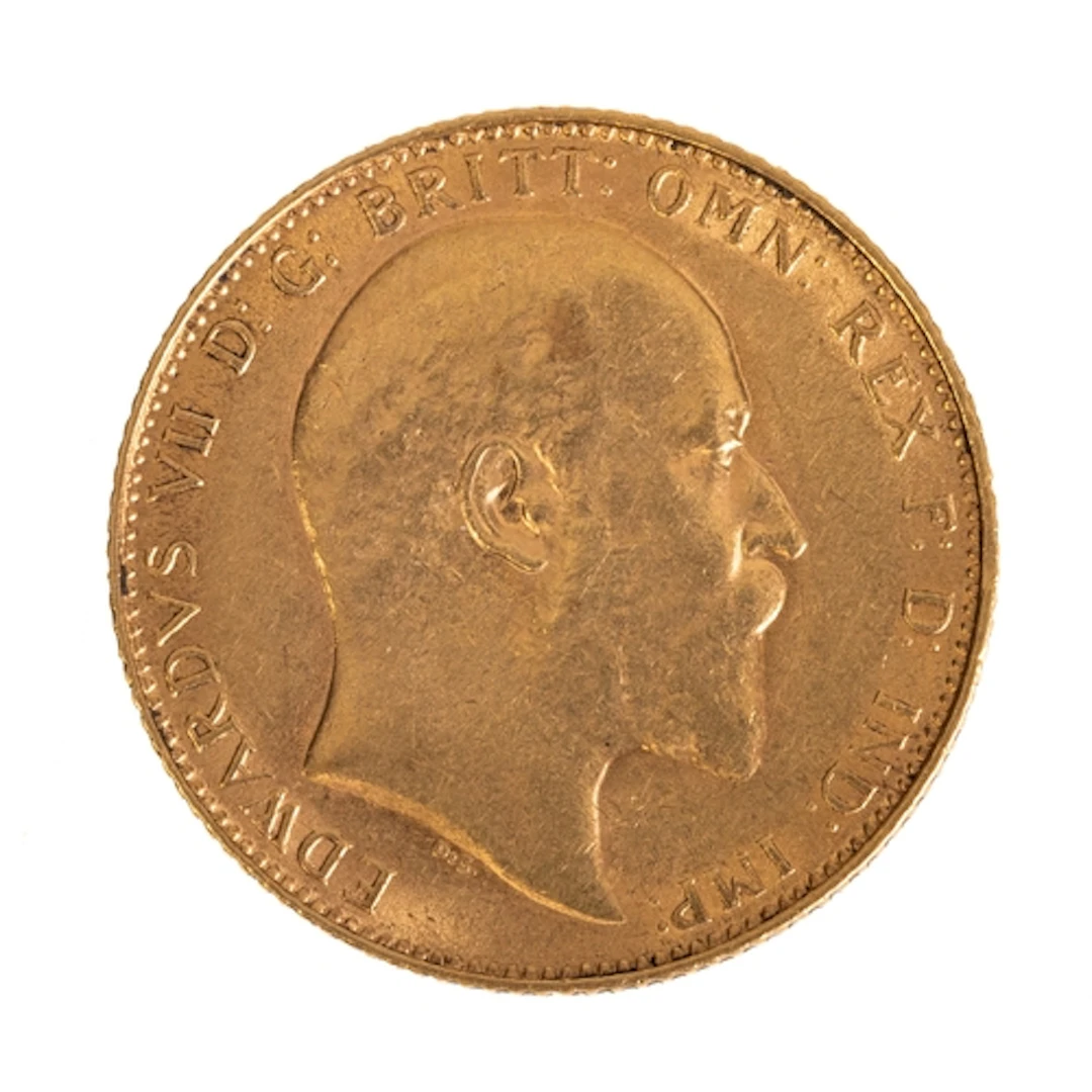 GOLD COINS - EDWARD VII 1910 SOVEREIGN. Edward VII. 1910 sov...
