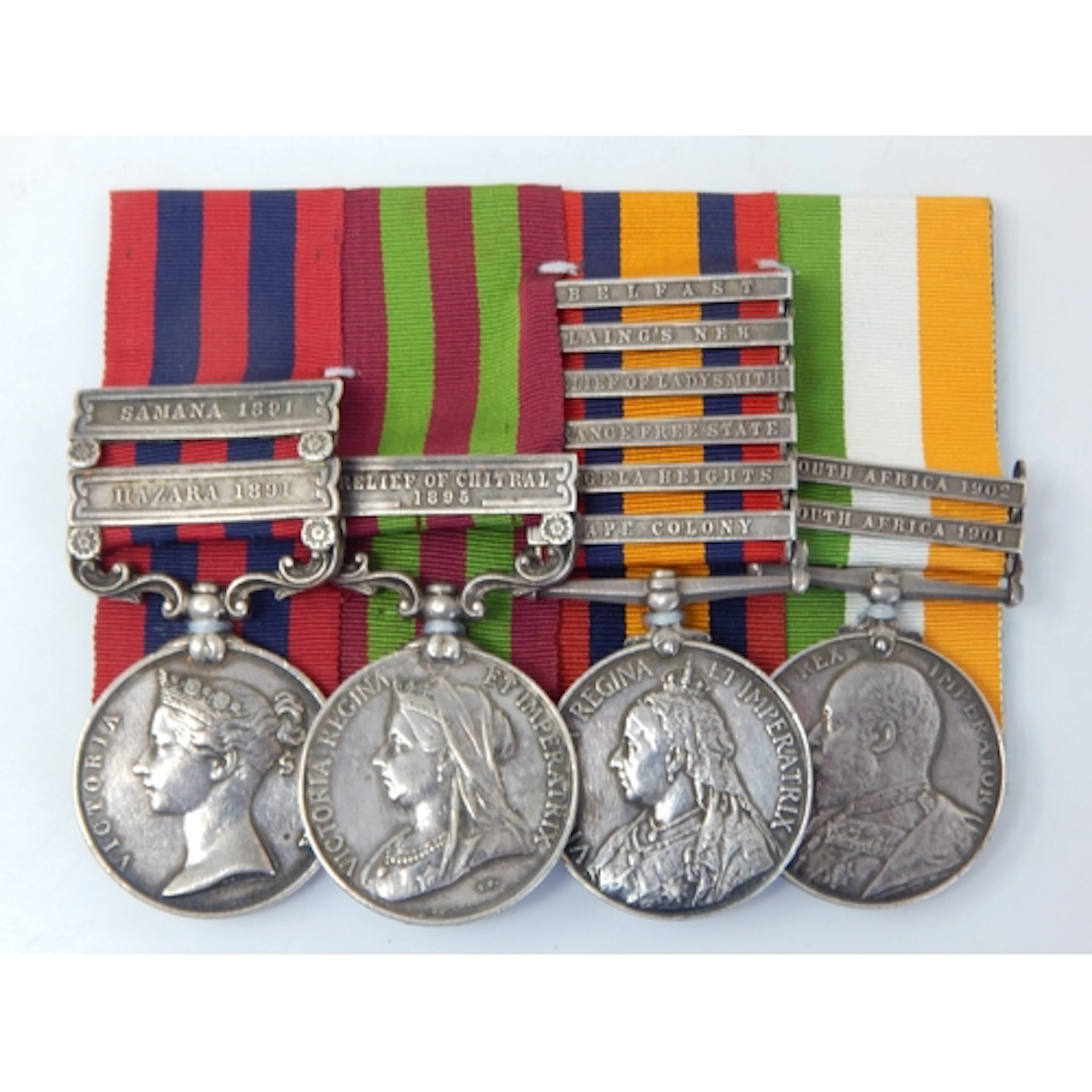 India General Service Medal 1854/95 with Clasps for SAMANA 1...