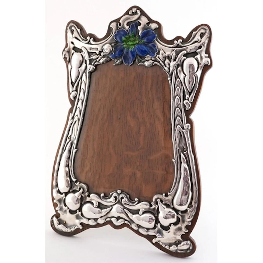 George Nathan & Ridley Hayes, large Art Nouveau silver and o...
