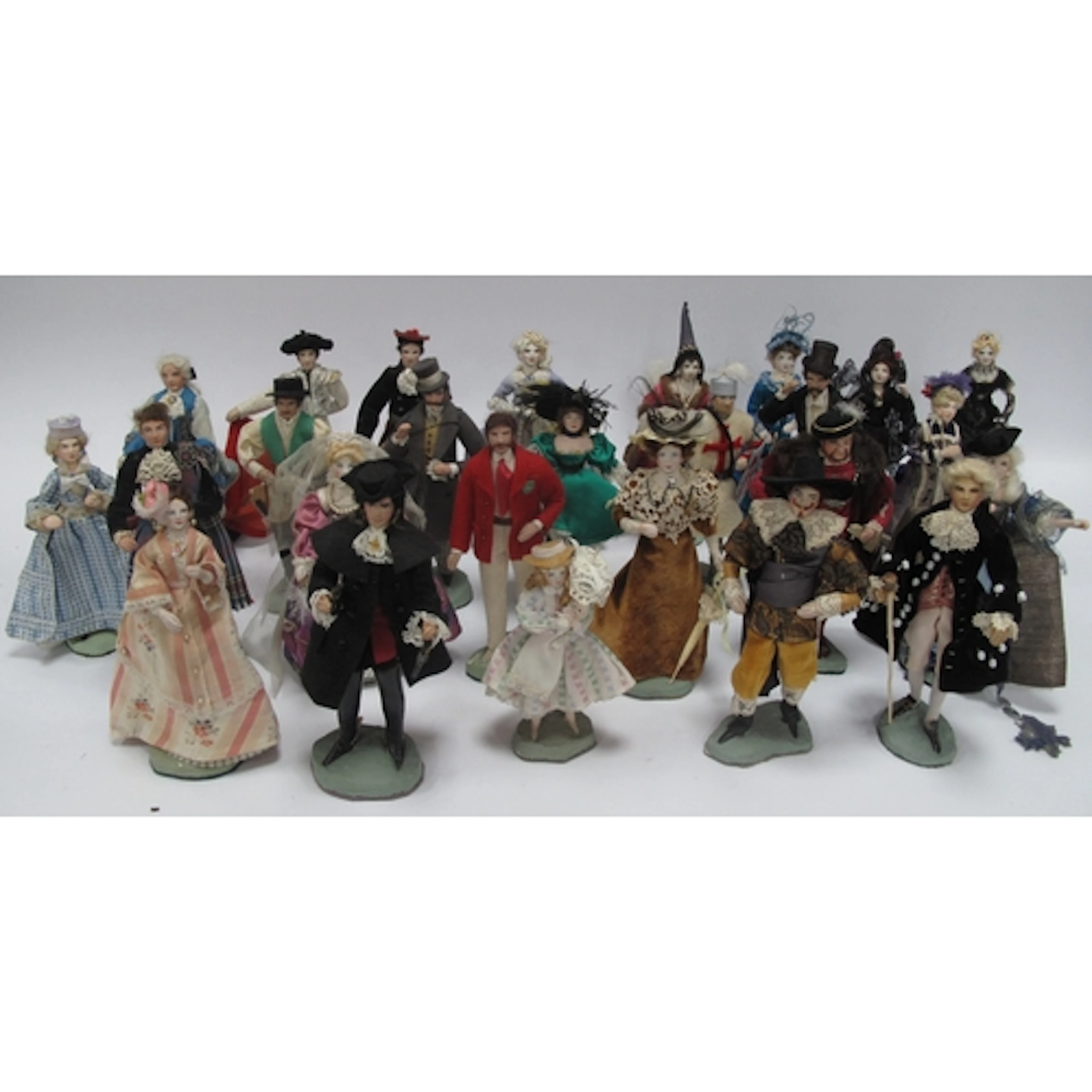 A Collection of Possibly Twenty Six Dolls House Figures, all...