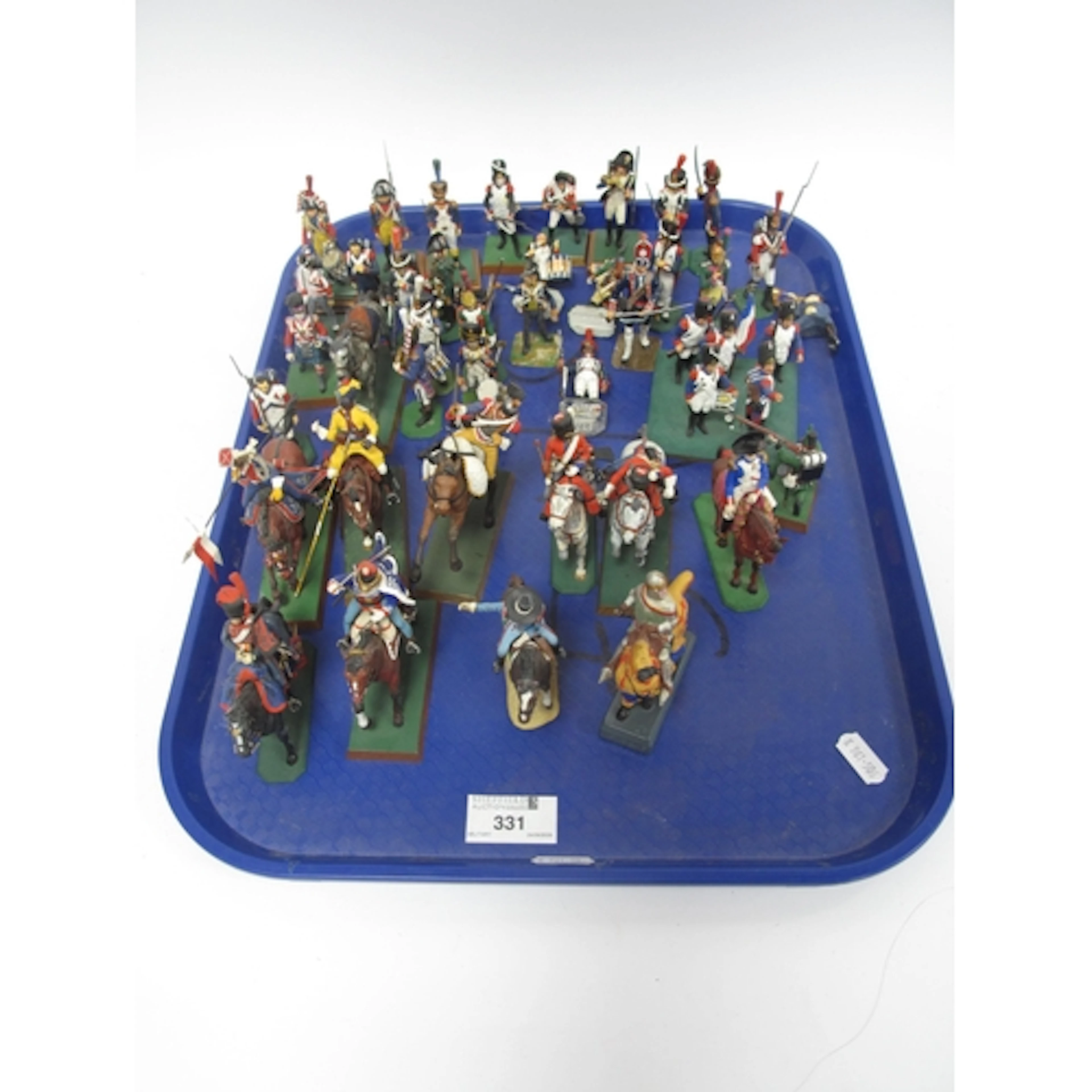 A quantity of built up plastic kits with a military theme, o...