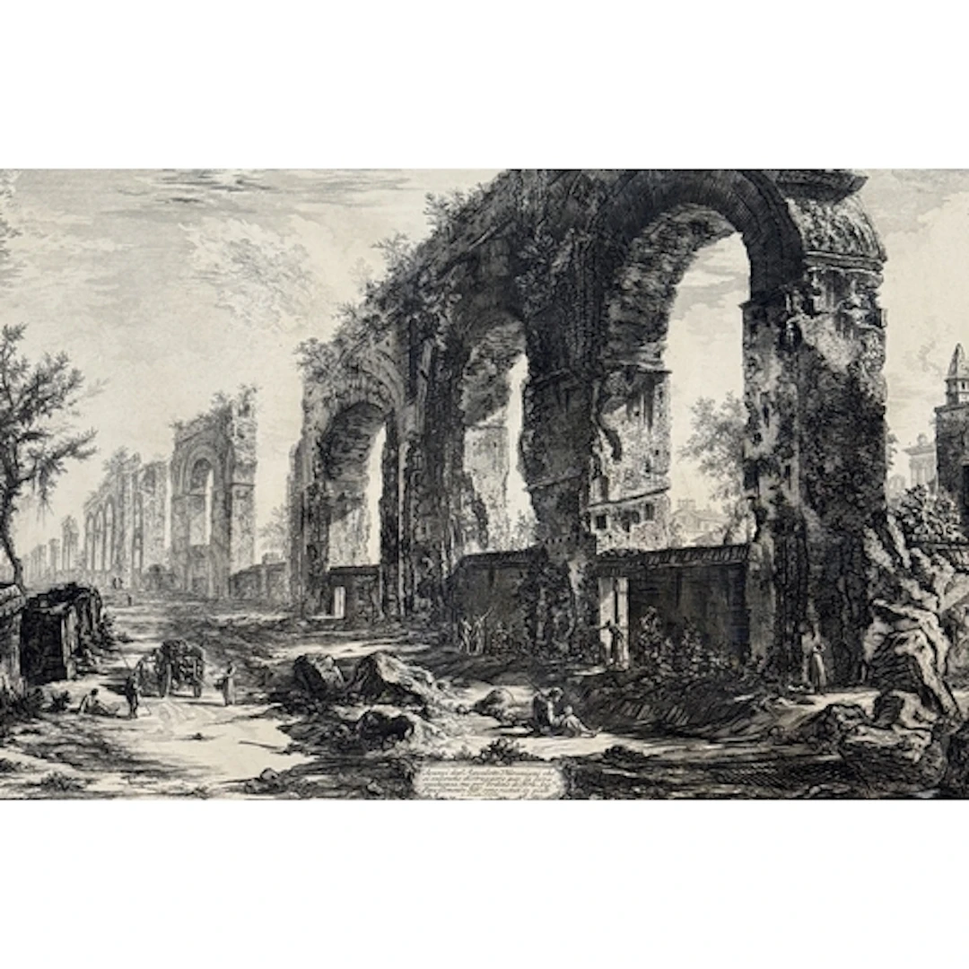 AFTER GIOVANNI BATTISTA PIRANESI (1720-1778) AQUEDUCT Black ...