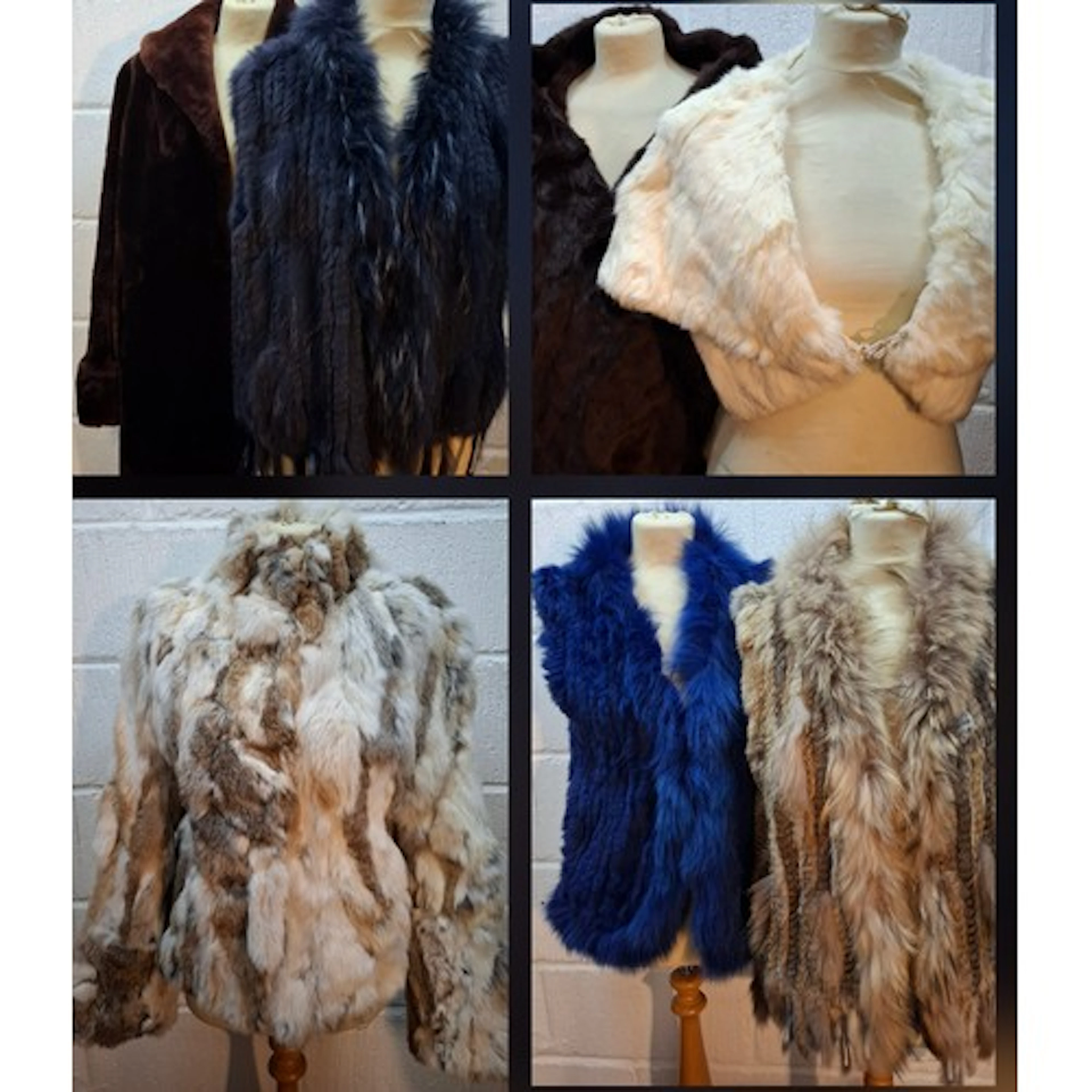Vintage ladies fur clothing to include a brown beaver lamb c...