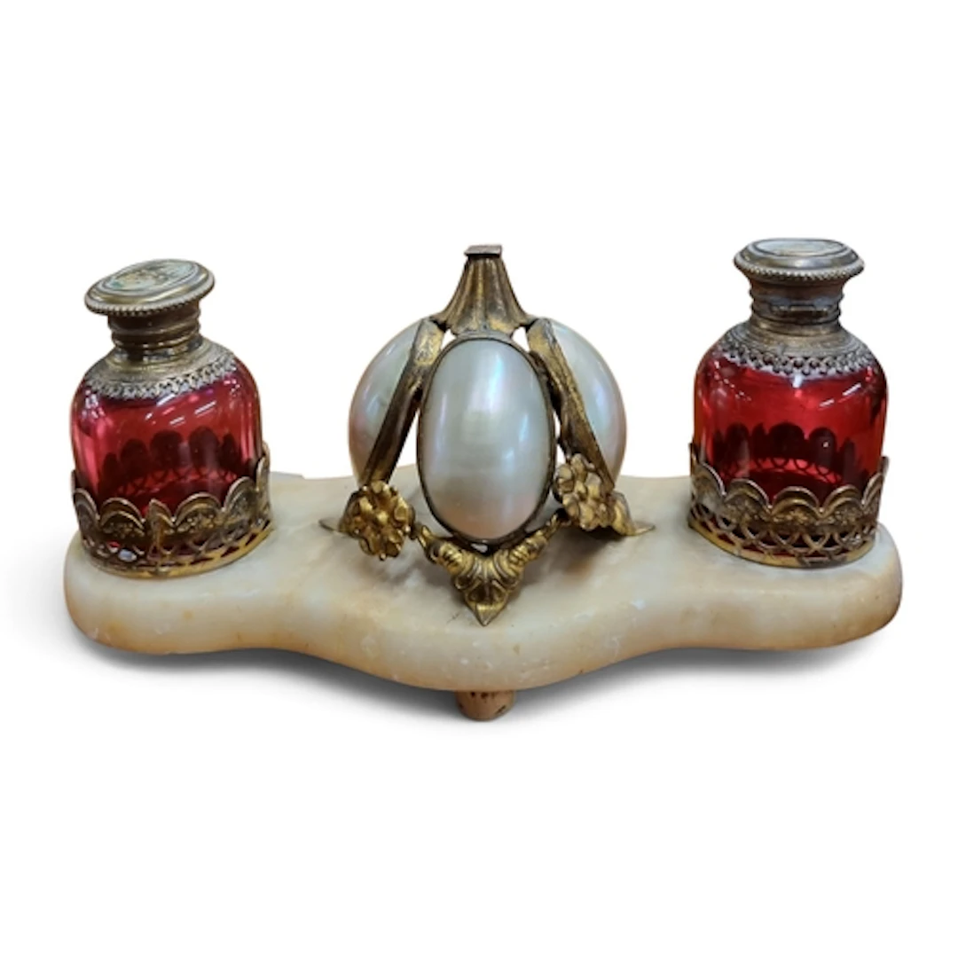 A superb French Royal Grand Tour and mother of pearl Vanity ...