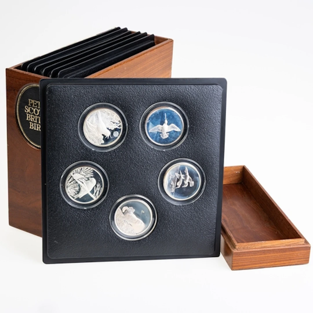 MEDALLIC - 1973 TO 1974 'PETER SCOTT'S BRITISH BIRDS' COLLEC...