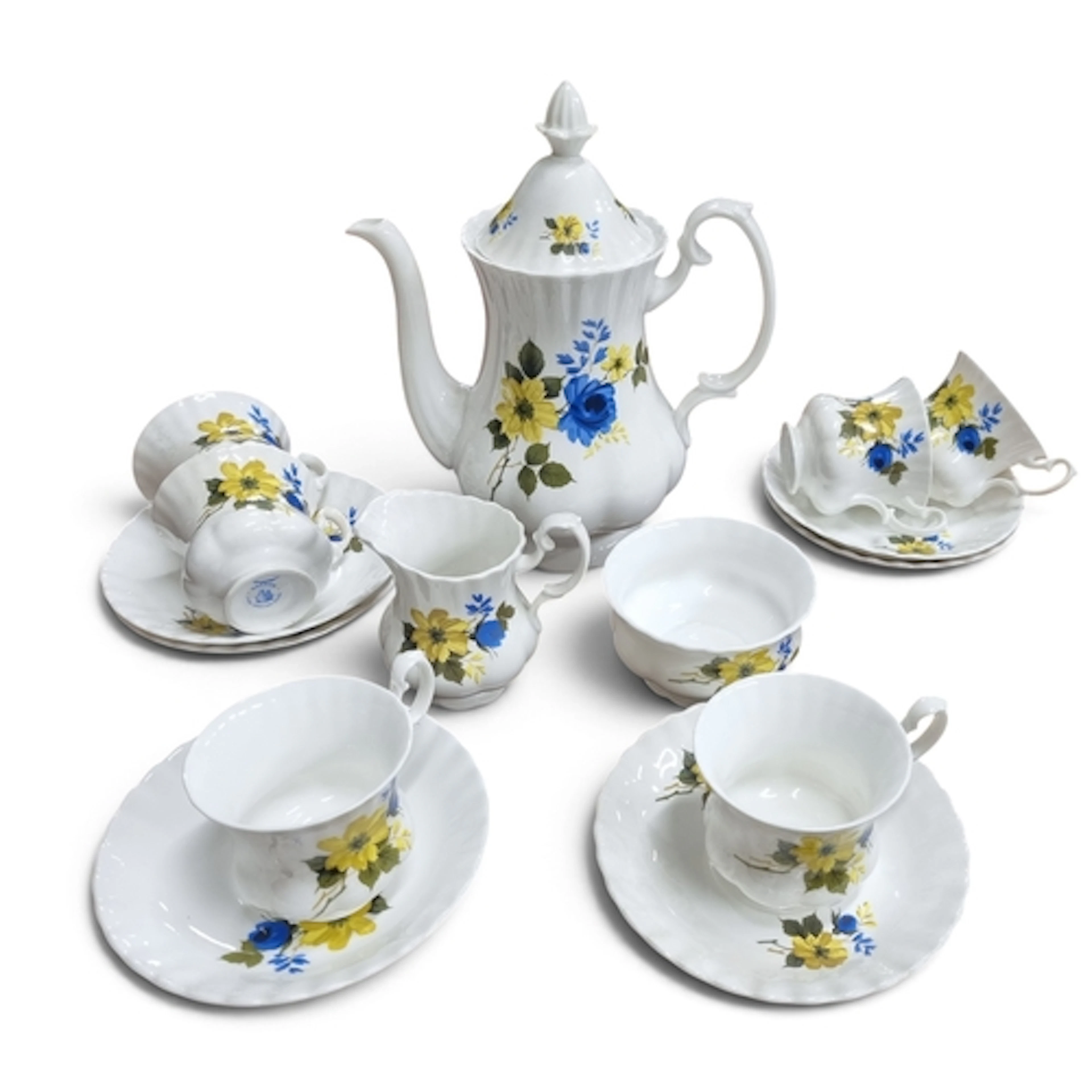 A good quantity of Teawares 19th Century and later on one sh...