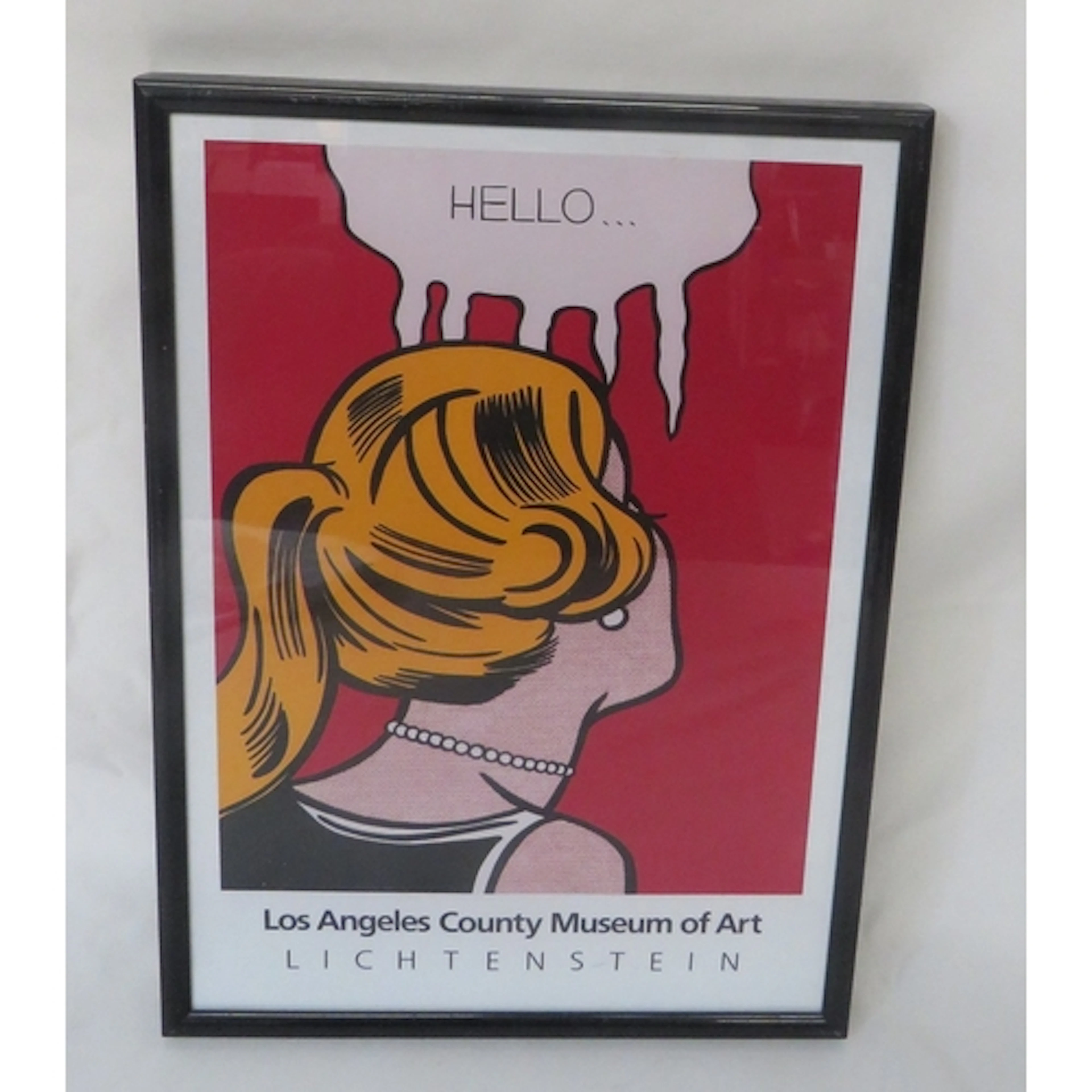 F/g Reproduction Roy Lichtenstein Exhibition Poster, 22cm x ...