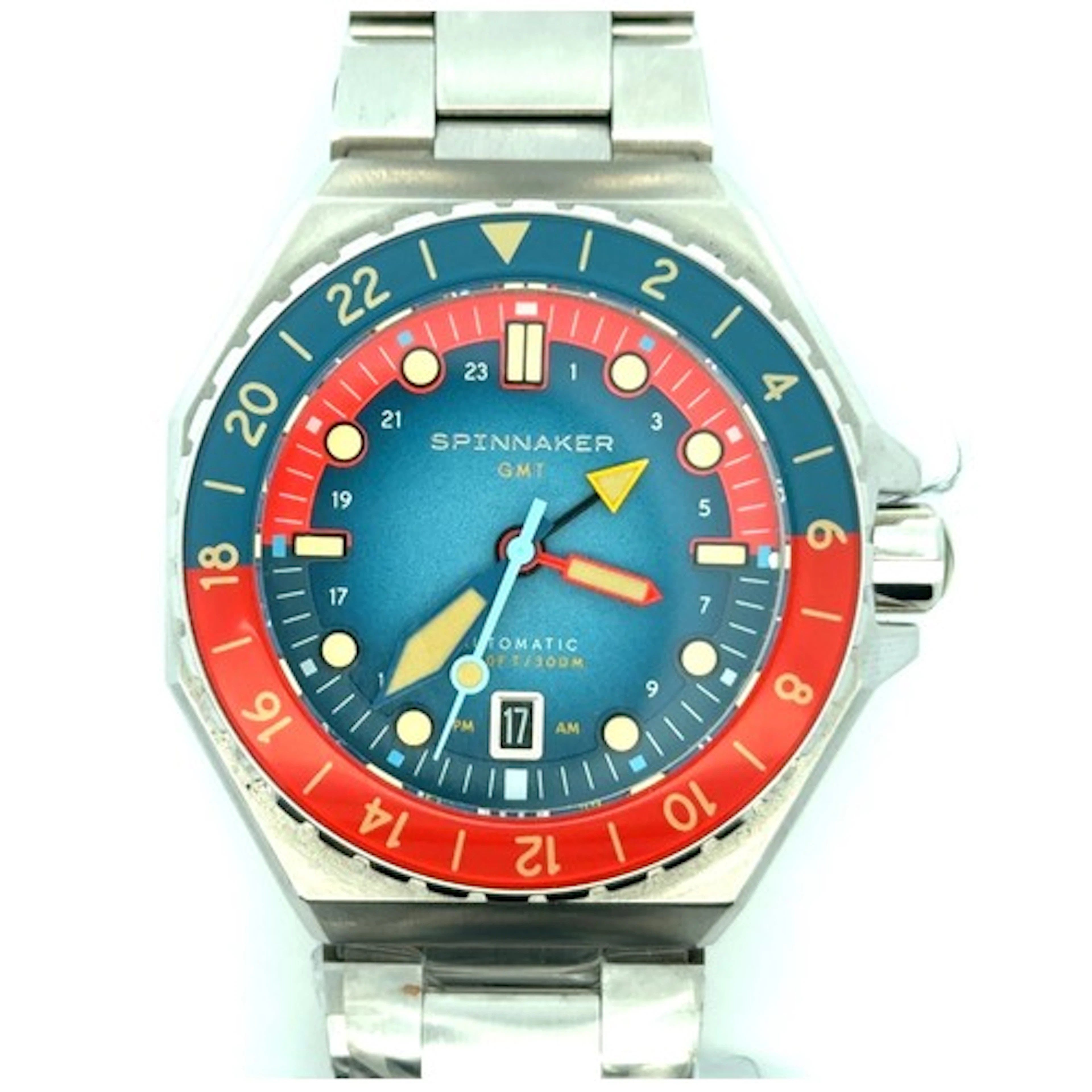 A Spinnaker Dumas GMT automatic gents watch in red/blue. Mod...