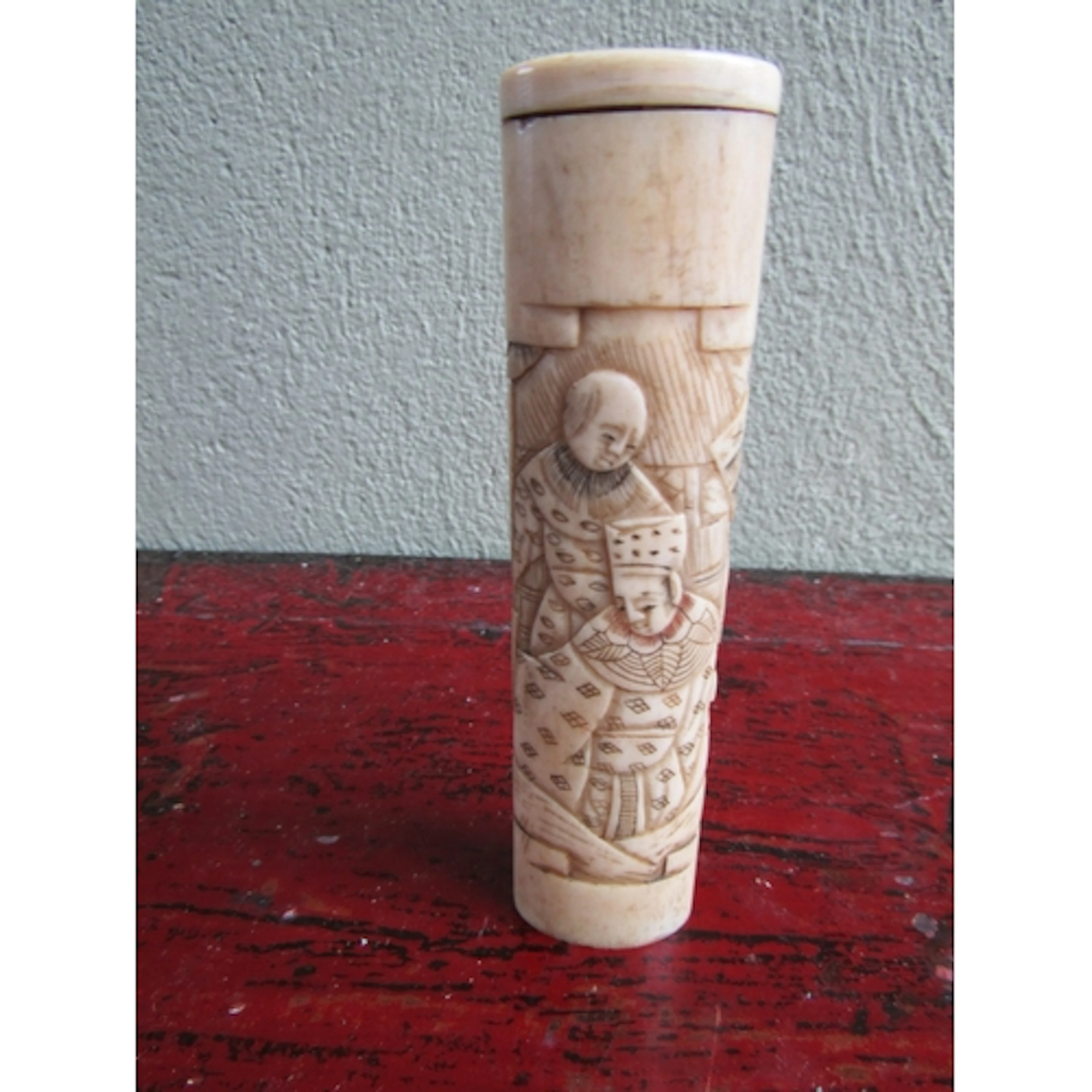 Antique Carved Table Piece Japanese Approximately 5 Inches H...