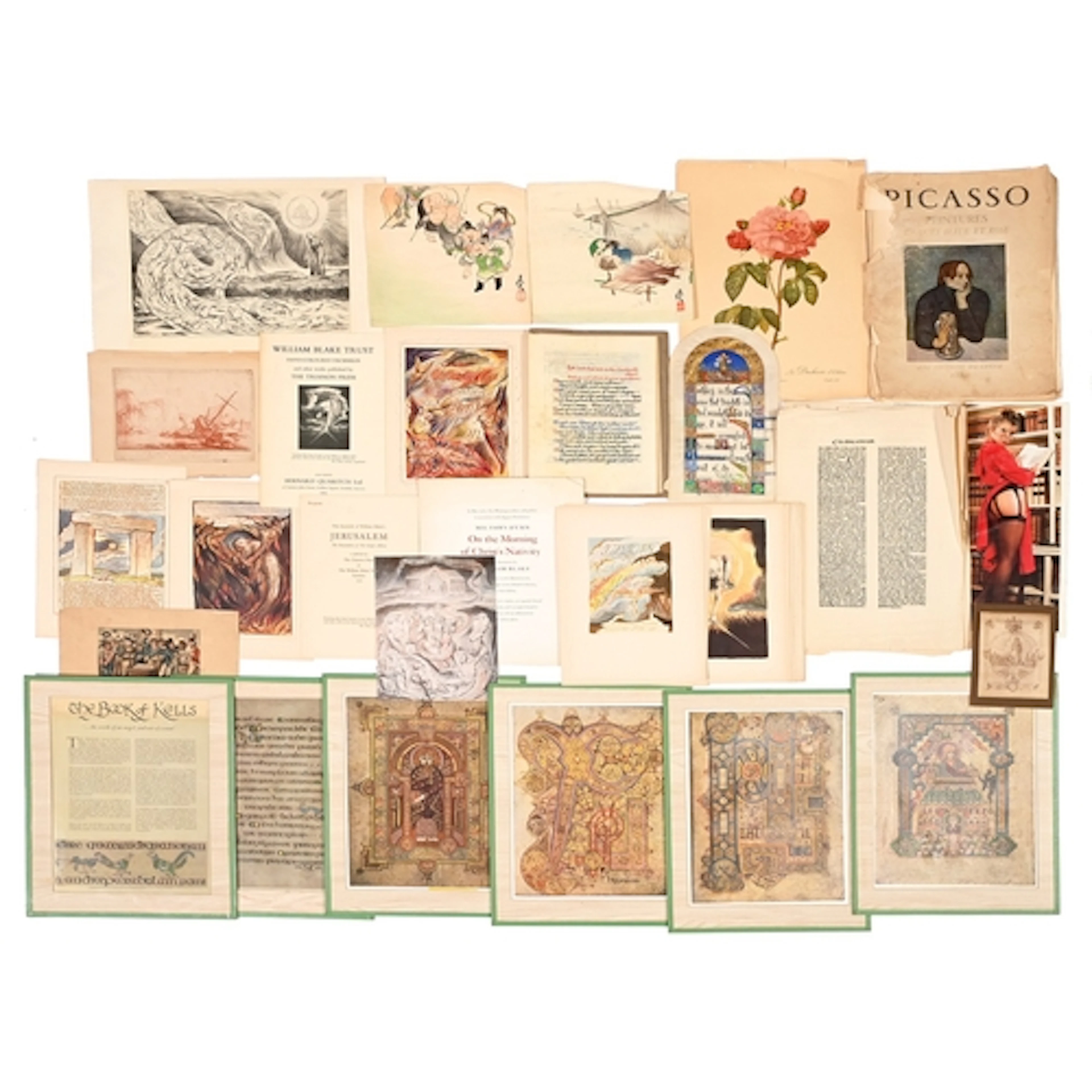 A Victorian Gothic Revival devotional manuscript on vellum, ...