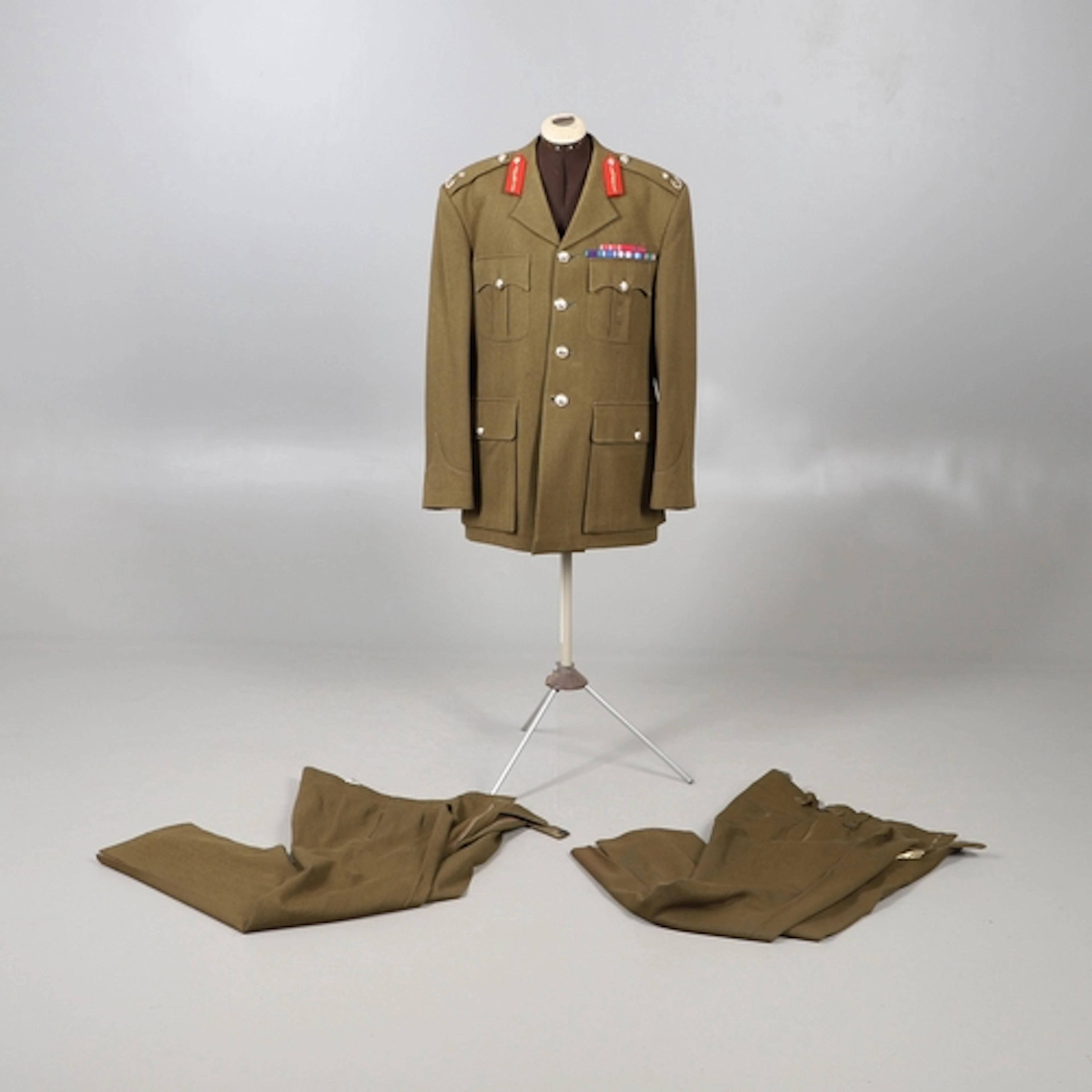A FIELD MARSHAL'S SERVICE No.3 DRESS JACKET AND TROUSERS. A ...