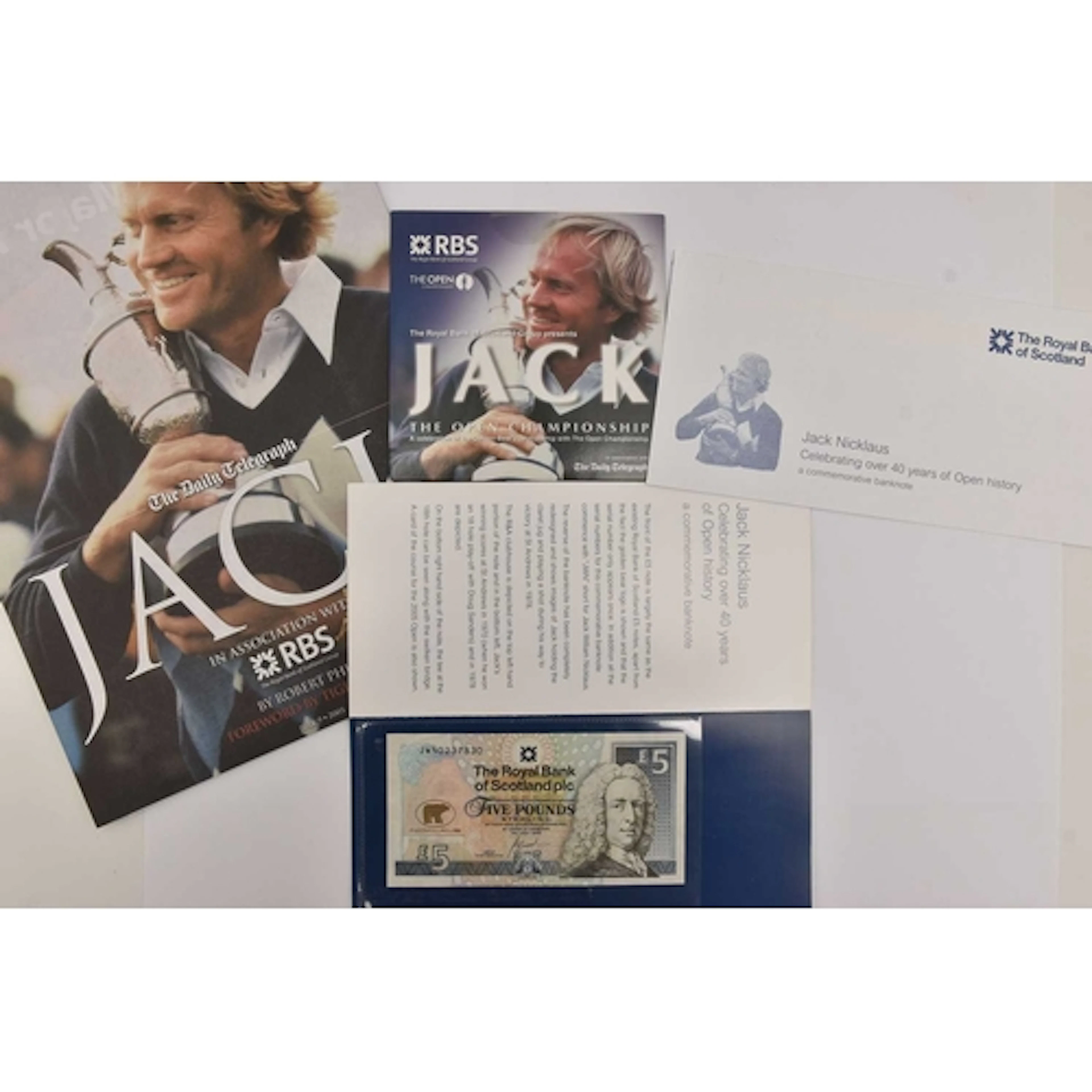 A magazine for Jack Nicklaus from 2005, along with 5x The Ro...