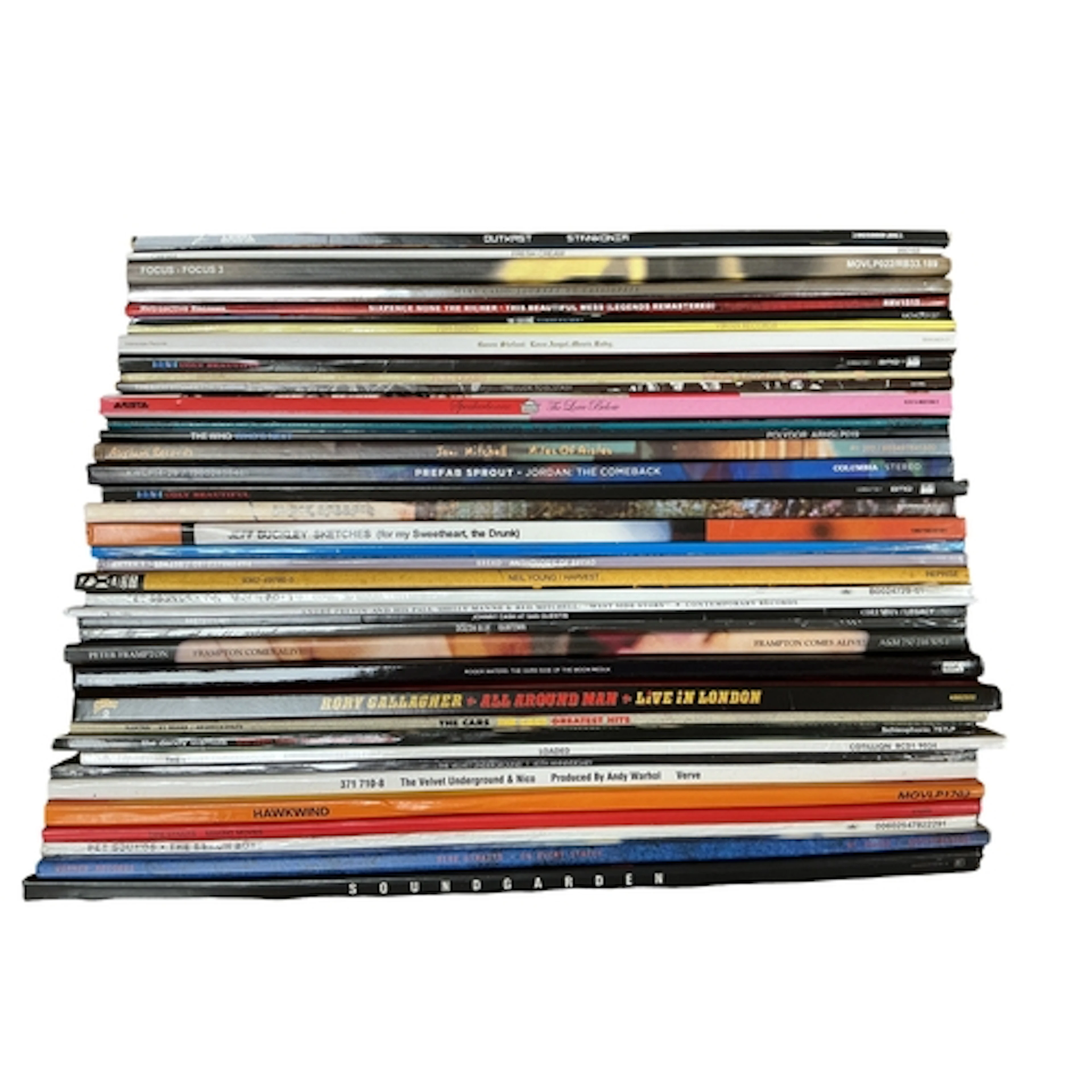 Forty LP record albums, all more recent pressings and releas...