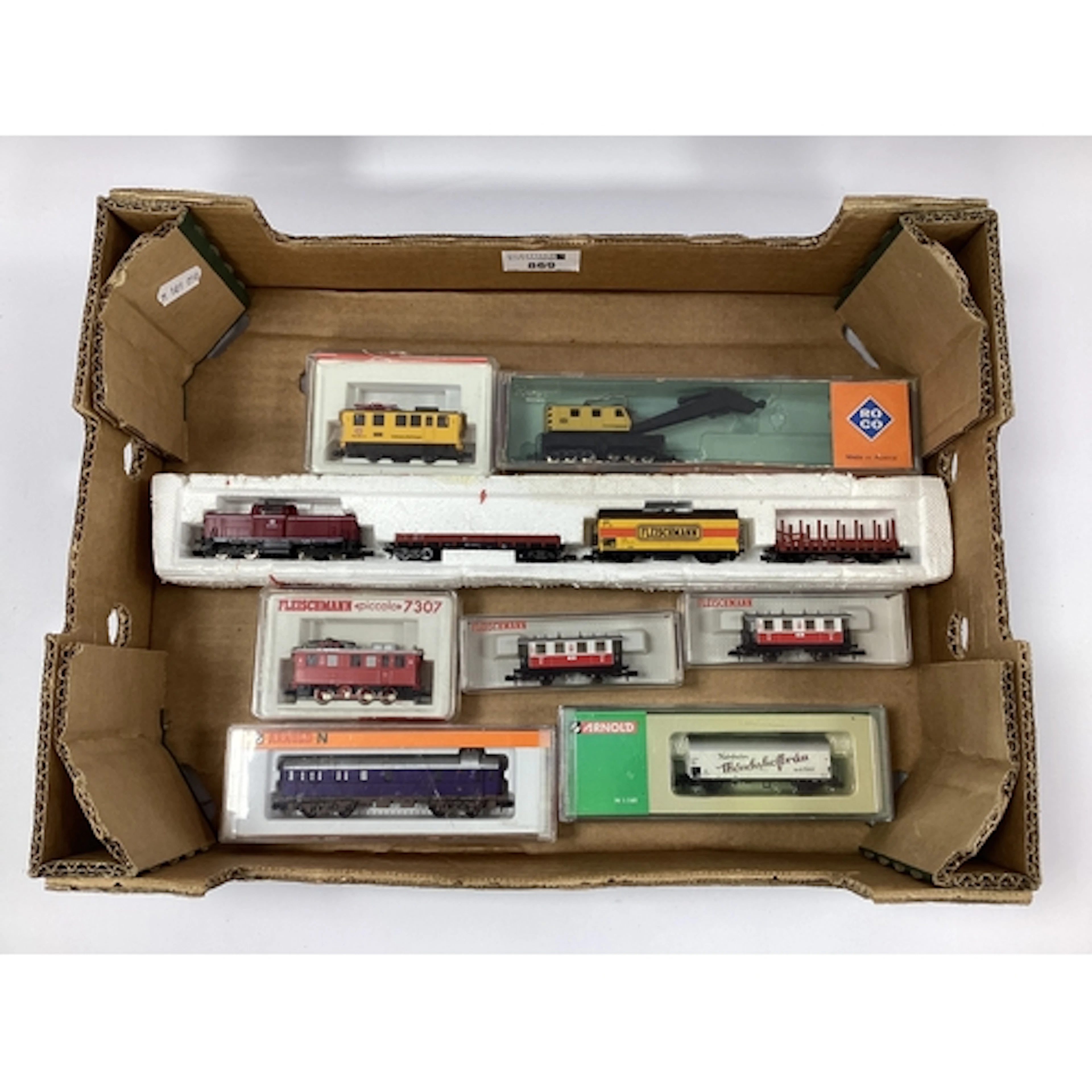 A selection of German outline N gauge locomotves and rolling...