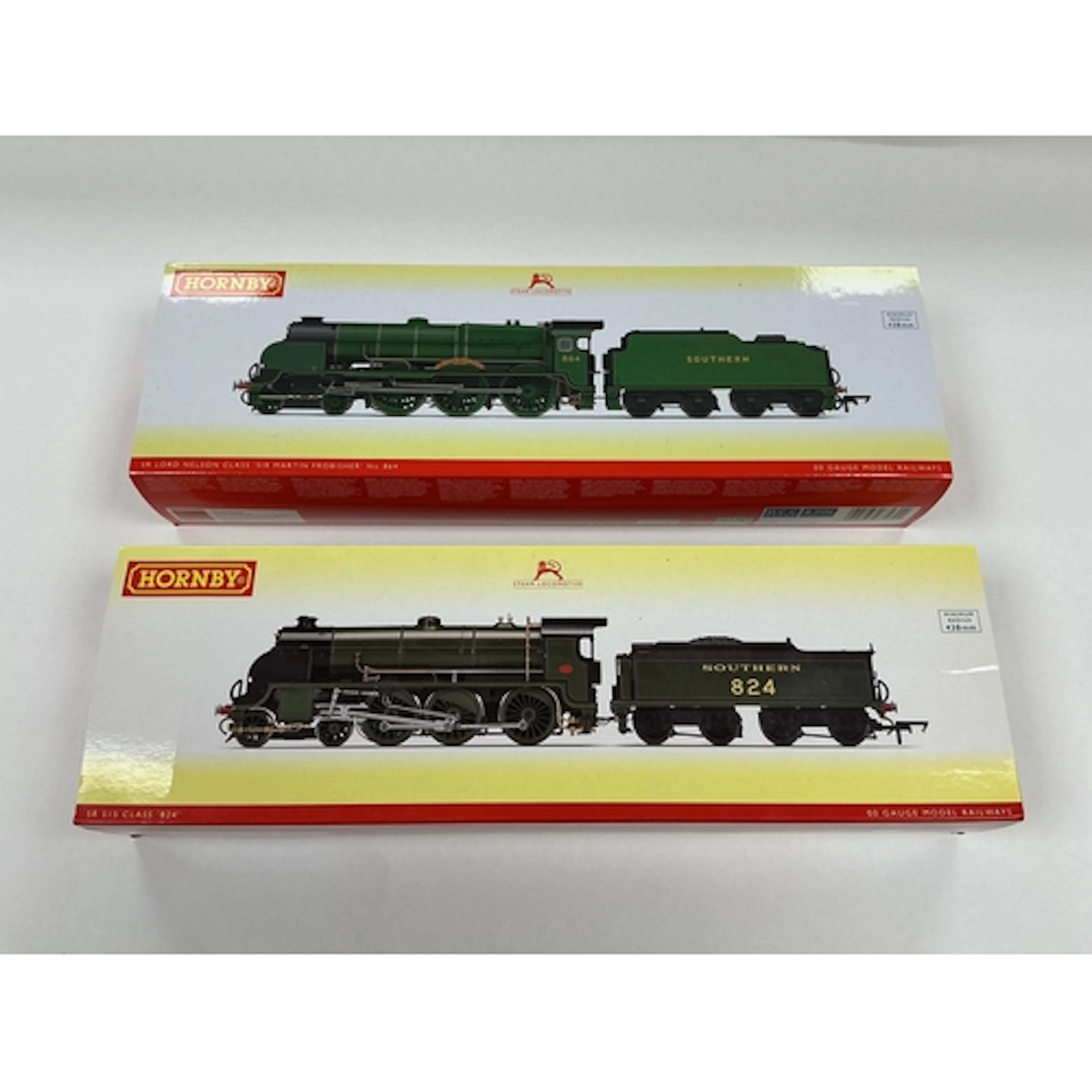 Two boxed Hornby Hobbies 00 gauge Southern tender locomotive...