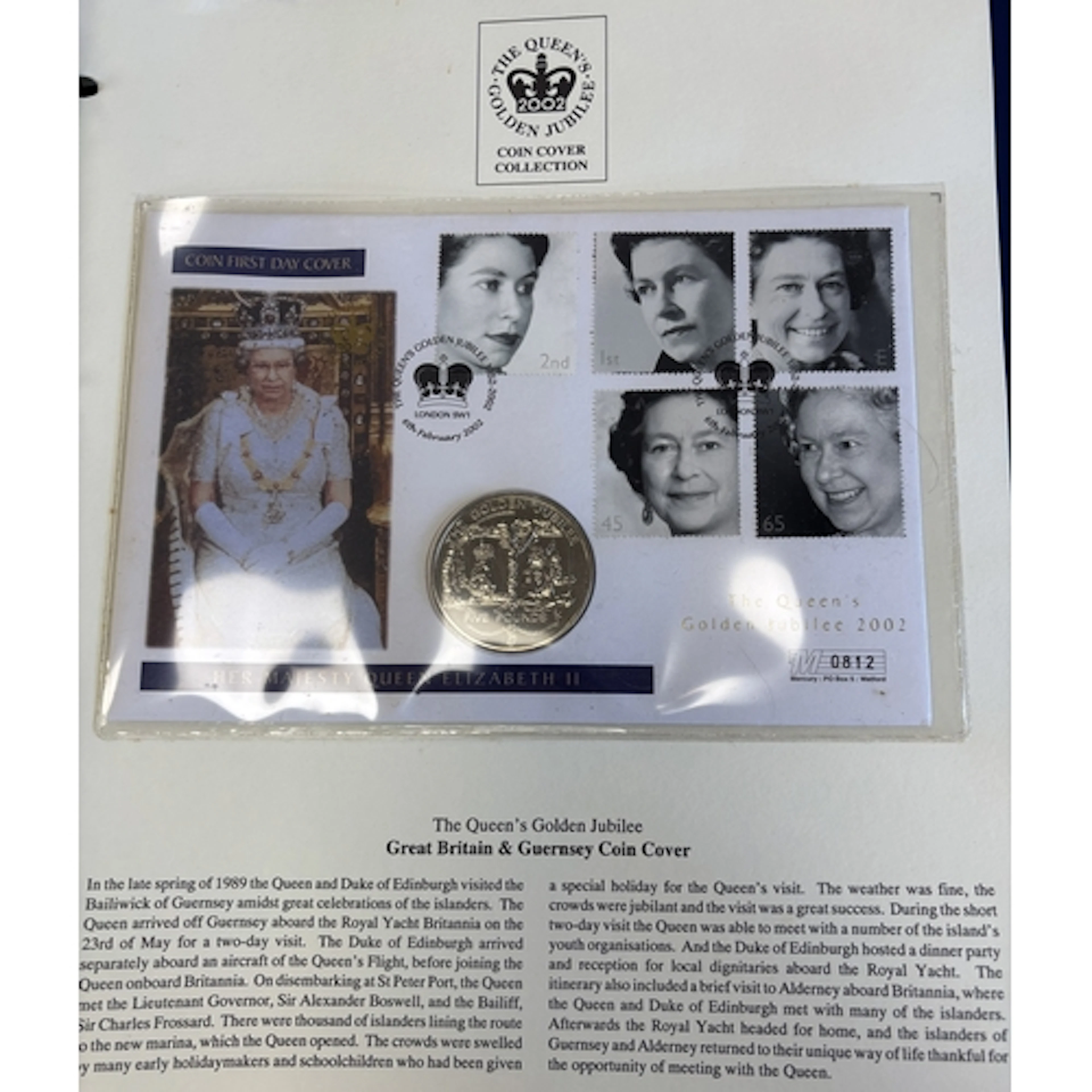 Collection of covers in 5 albums, generally uncirculated, in...