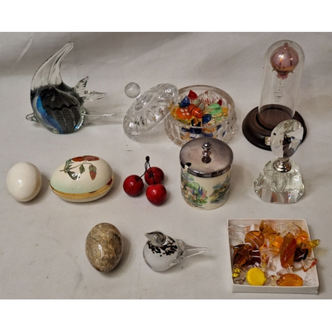 Murano Style Glass Sweets, angel fish figurine, small glass ...