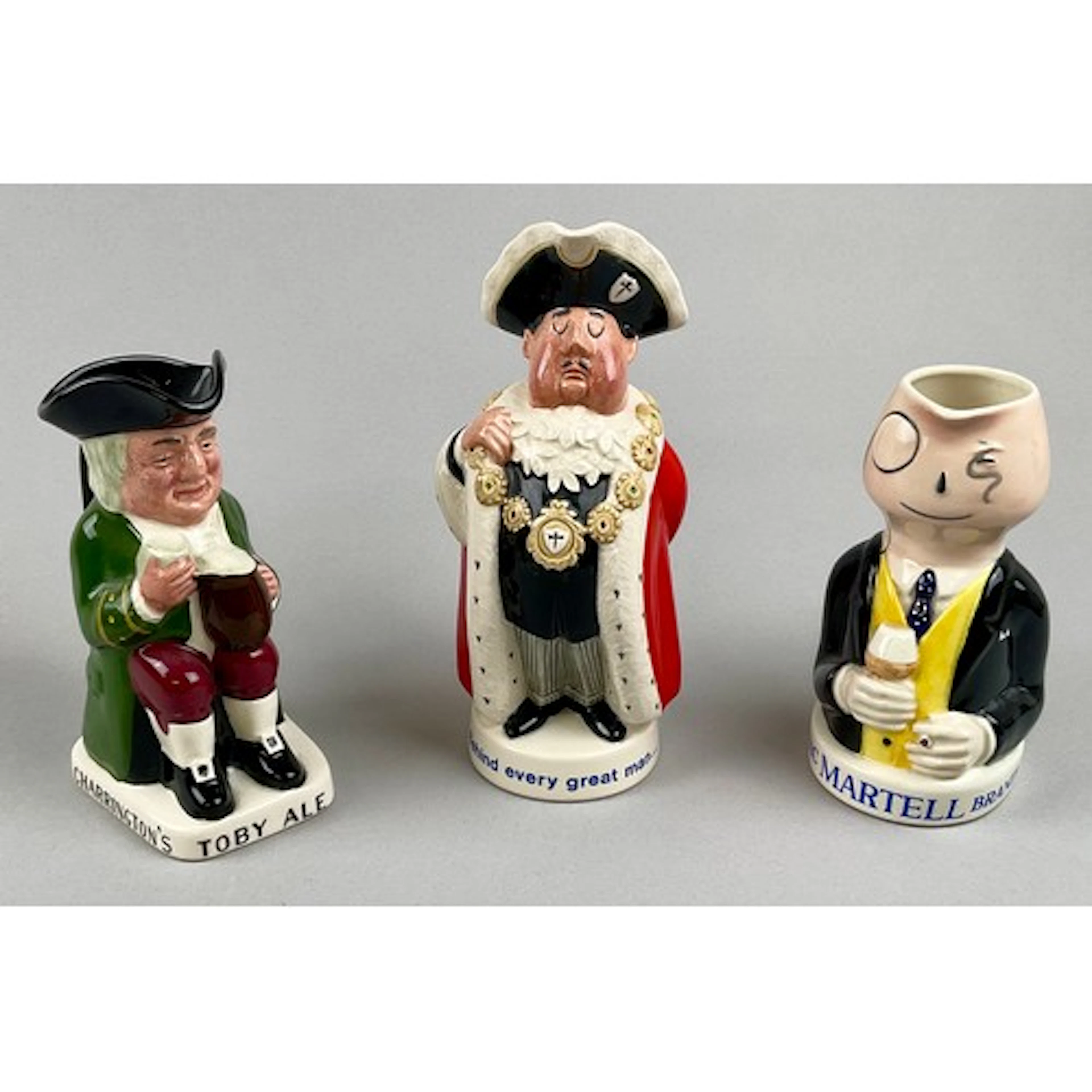 A Beswick figural bar top water jug, Worthington, Behind Eve...