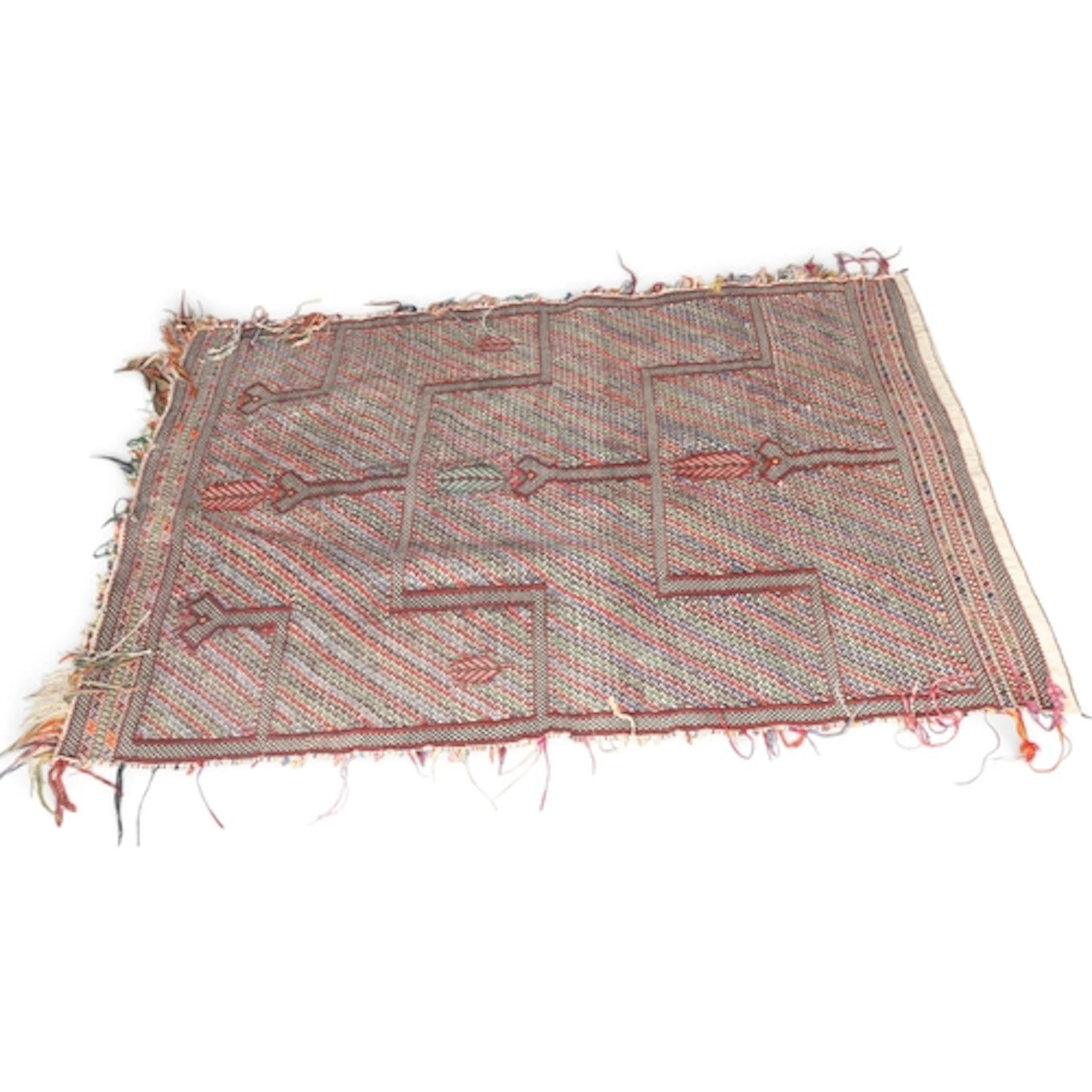 A Vintage Tribal flat-weave rug, Morocco, 198cm x 137cm