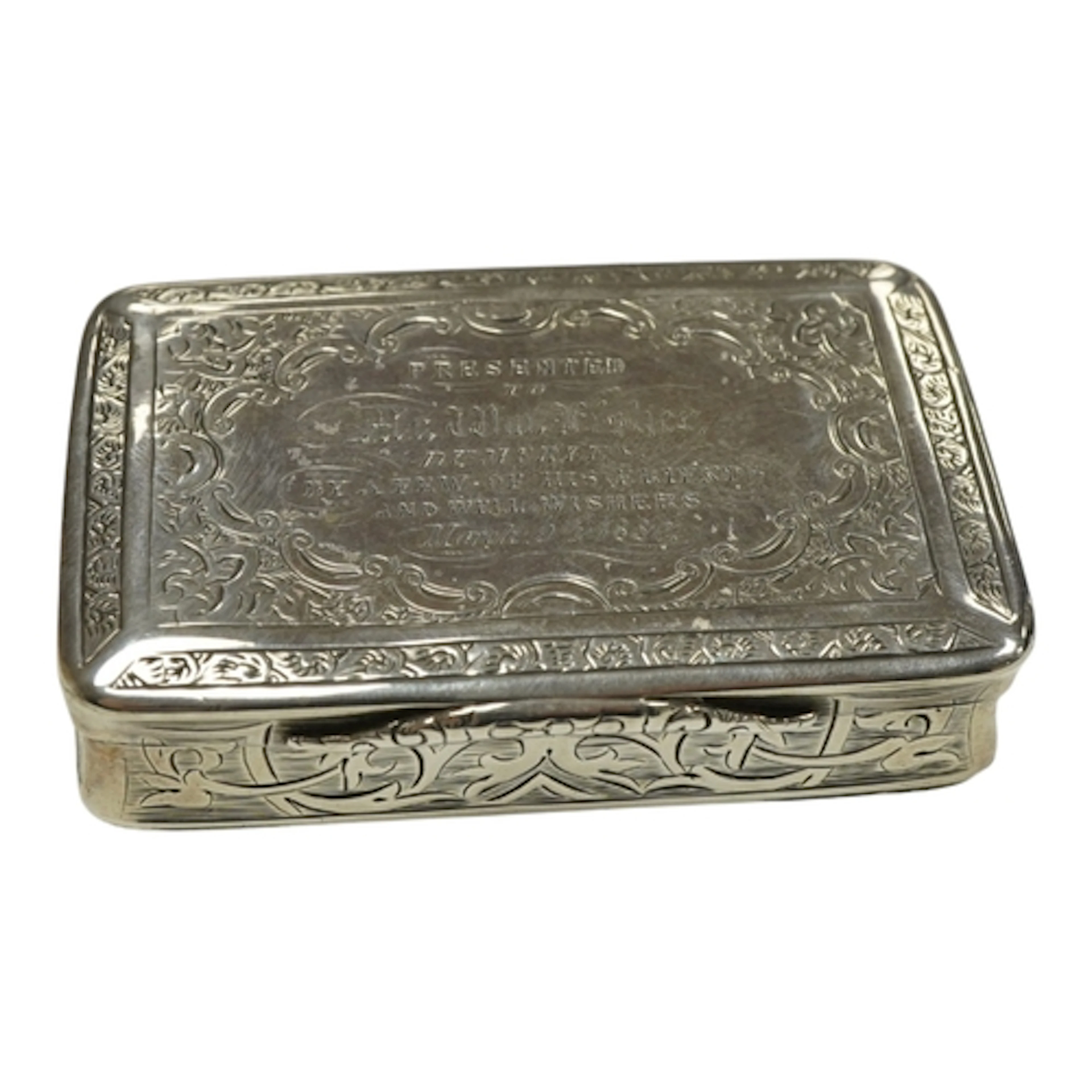 A Victorian silver snuff London, 1879, Colen Hewer Cheshire ...
