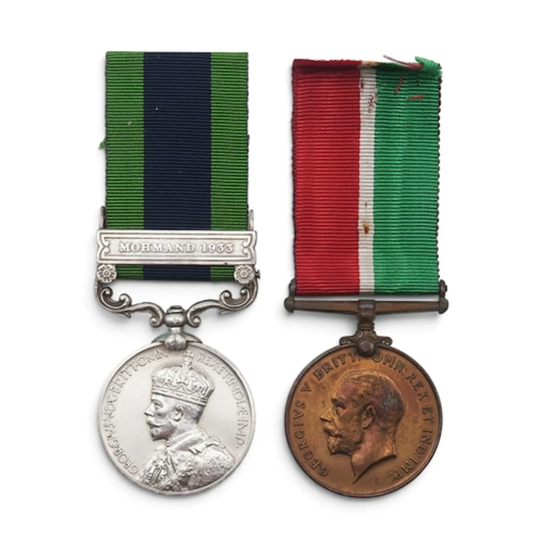 A George V India General Service Medal with Mohmand 1933 cla...