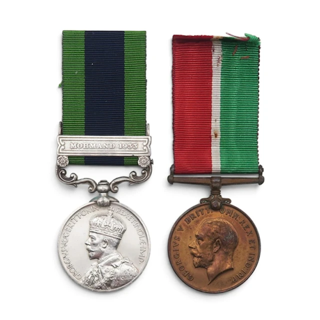 A George V India General Service Medal with Mohmand 1933 cla...