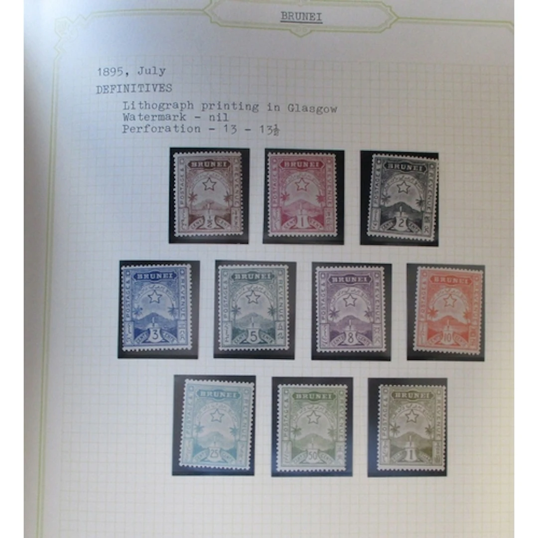 Brunei. Seemingly UM, coln in 2 SG. Simplex album, incl 1895...