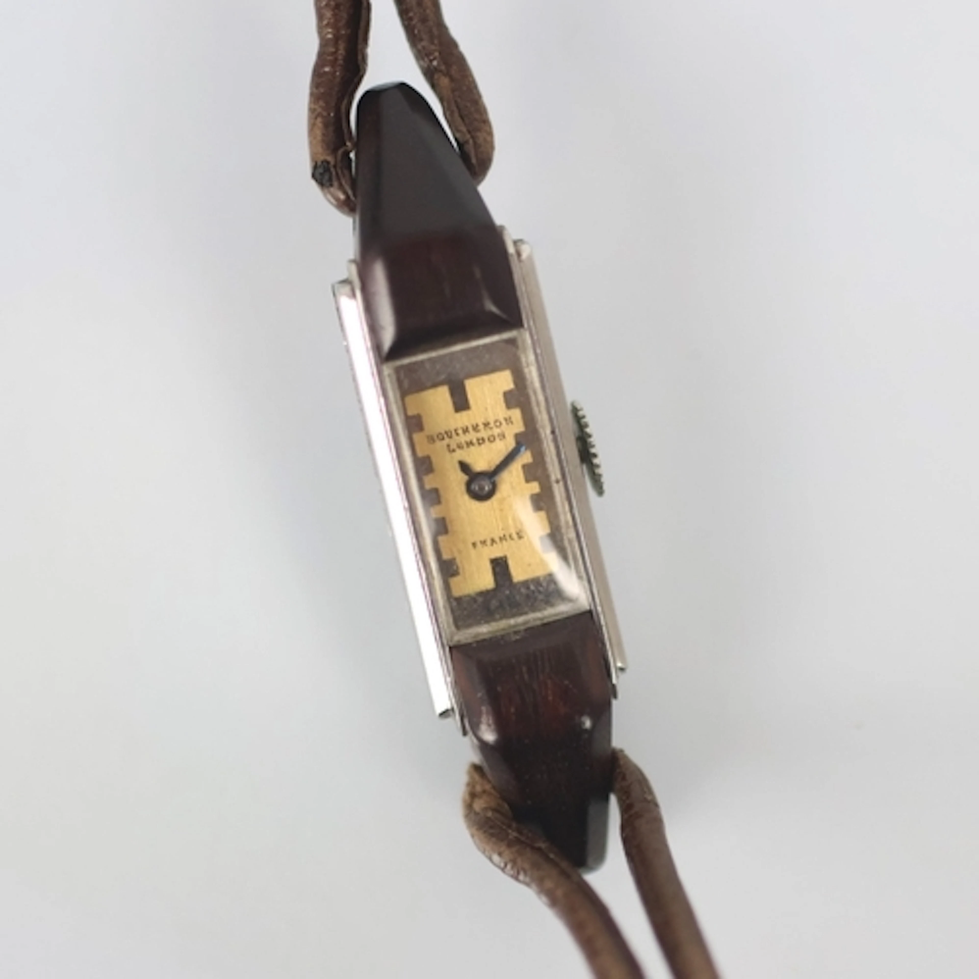 An Art Deco Boucheron ladies cocktail wristwatch, the rectan...