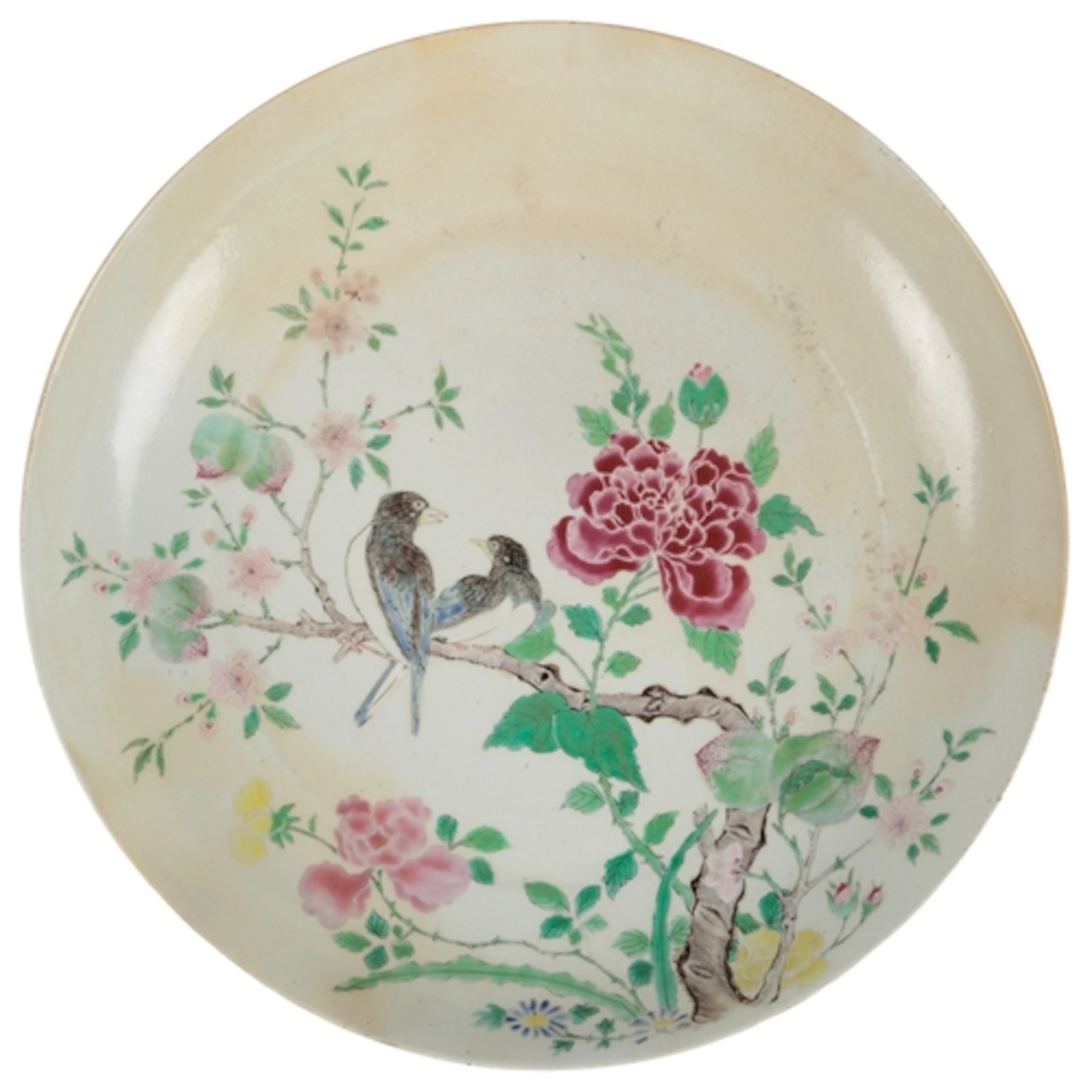 A Chinese famille rose dish, Yongzheng period (1723-35), pai...