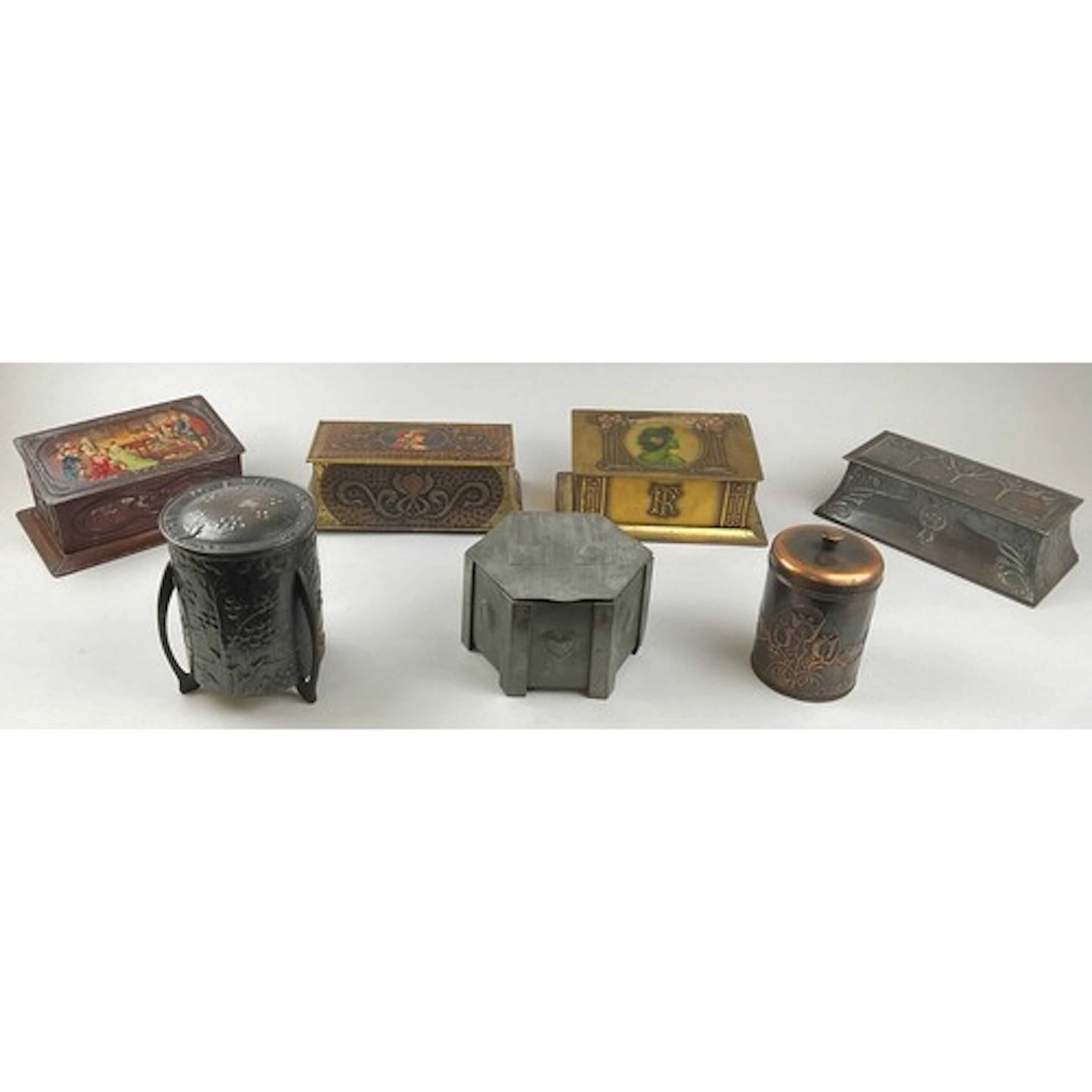 Advertising Tins - an Art Nouveau novelty biscuit tin or tea...