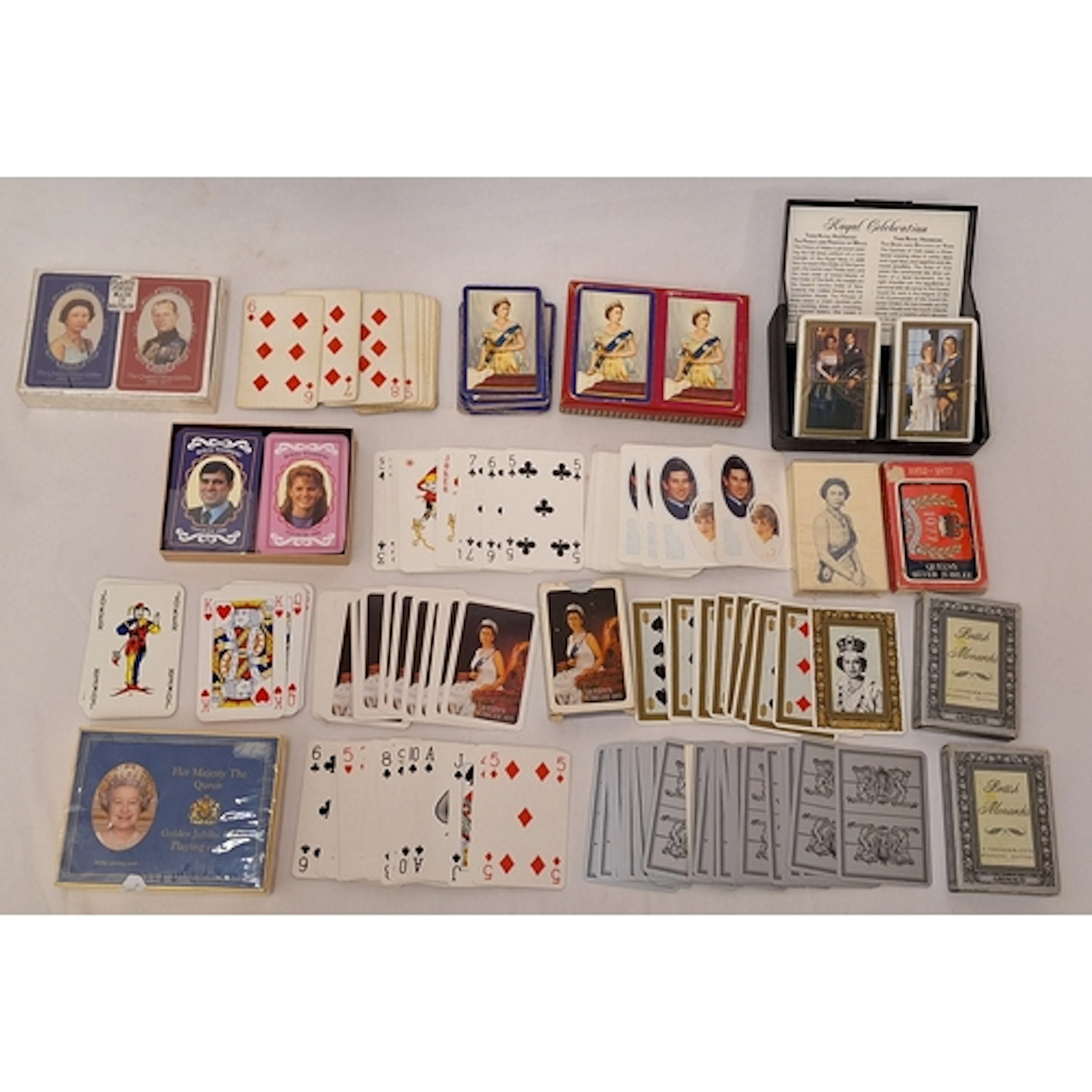 Vintage Royal Related Packs of Playing Cards incl. Waddingto...