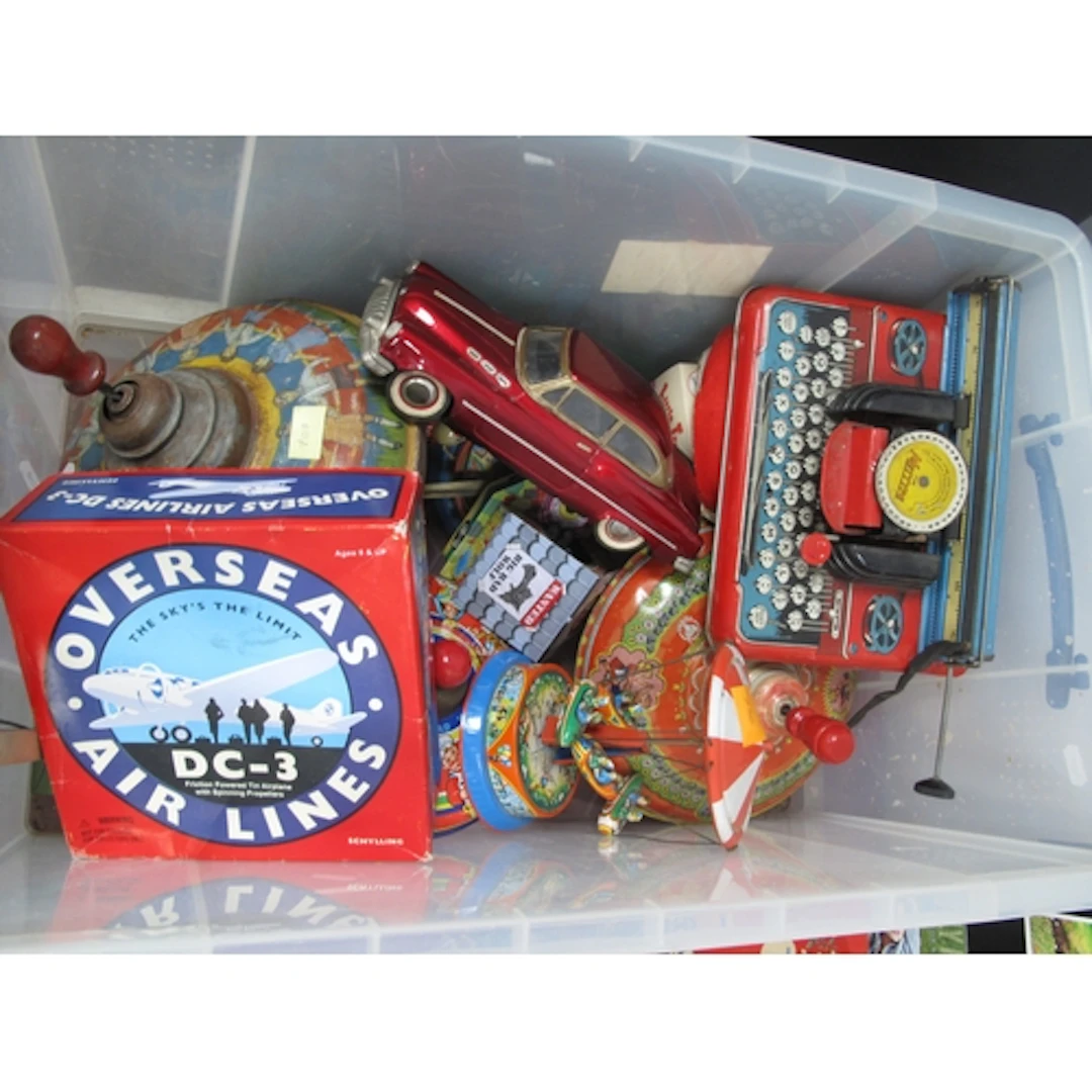 A Quantity of Mid XX Century and Later Tinplate Toys, by Met...