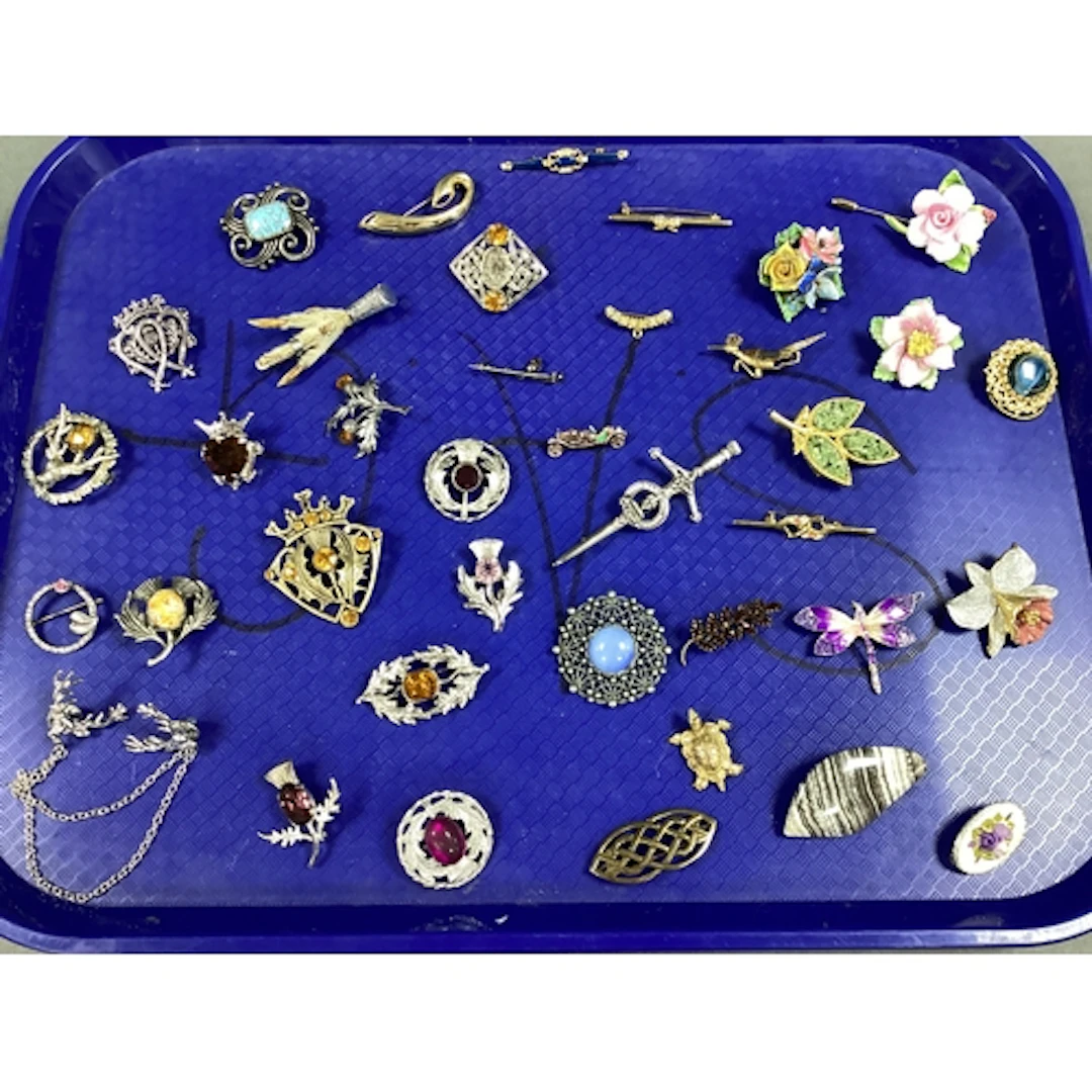 Scottish Inspired Brooches, including Lukenbooth, thistle st...