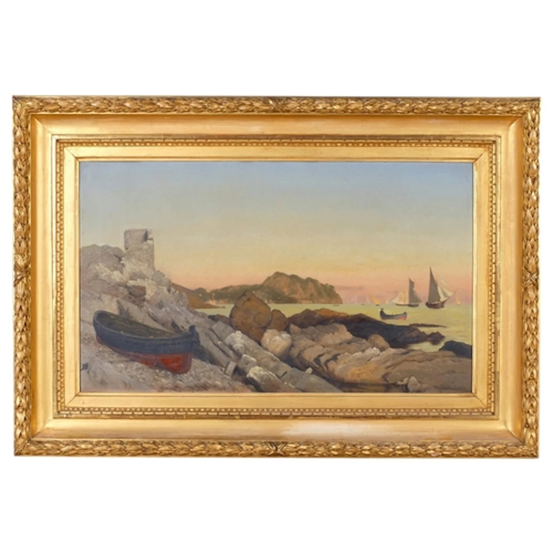 William Heath Wilson (1849 - 1927), boats on the shoreline, ...
