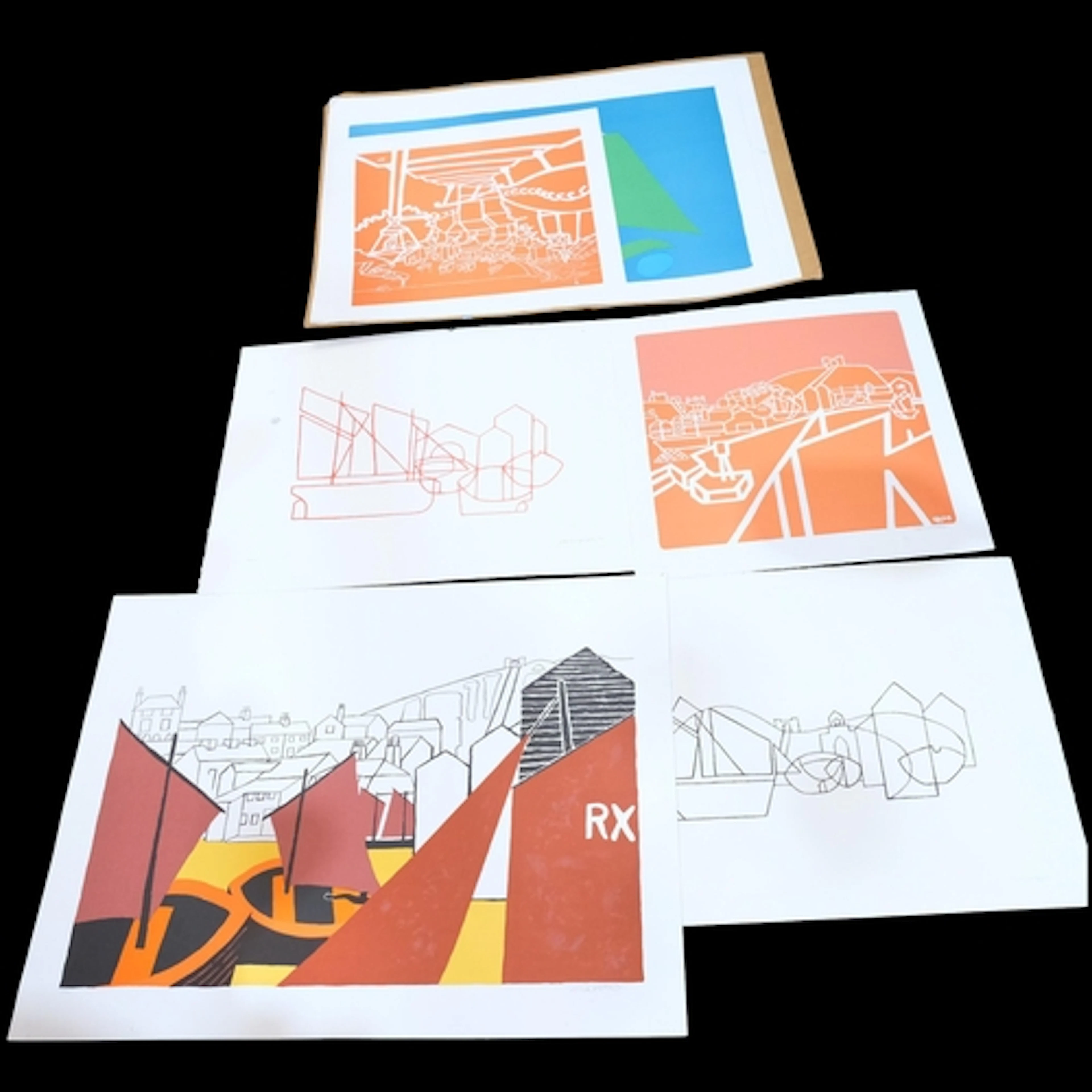 Stan Rosenthal, a collection of 7 limited edition lithograph...