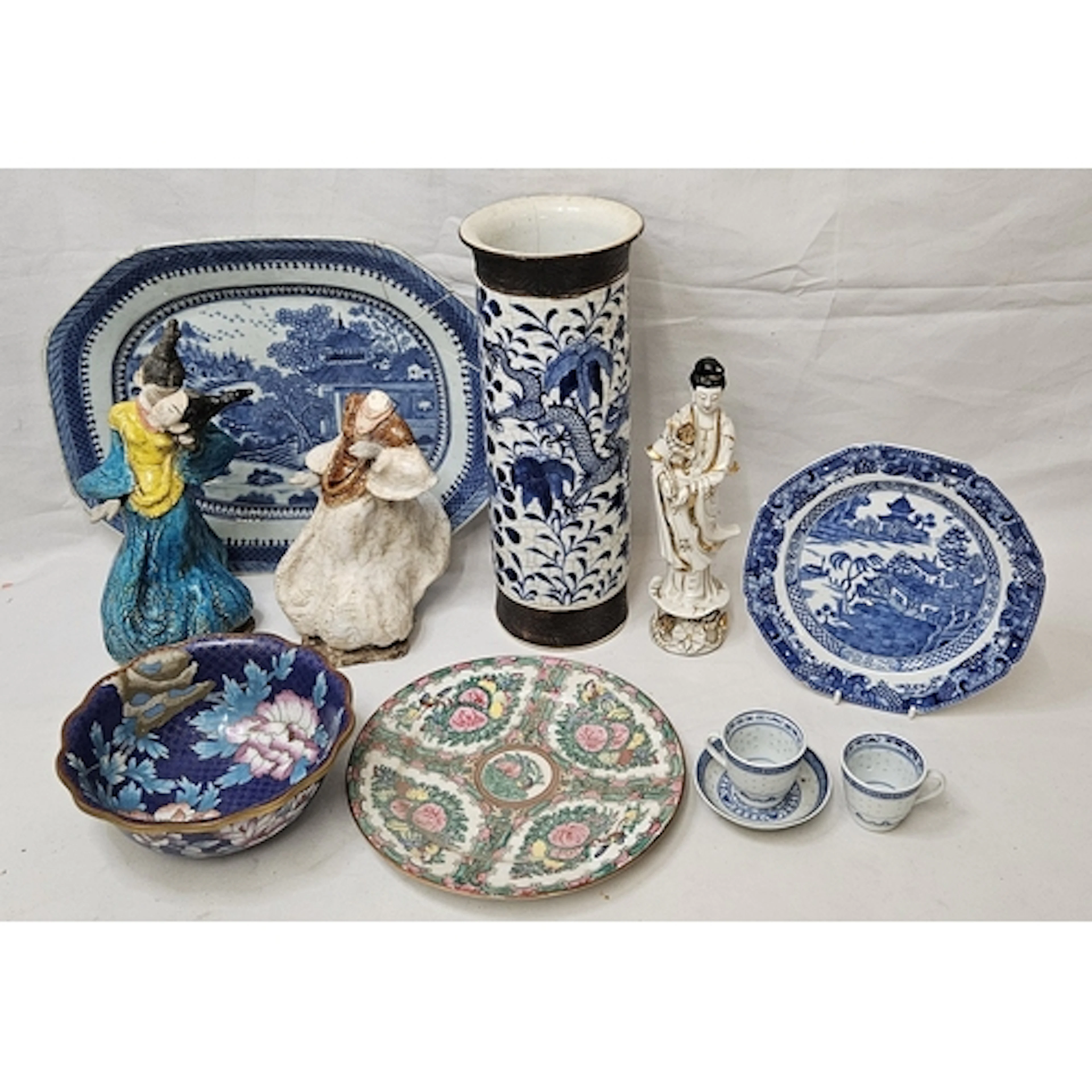 Chinese Porcelain vase decorated with dragons circa C19th, C...